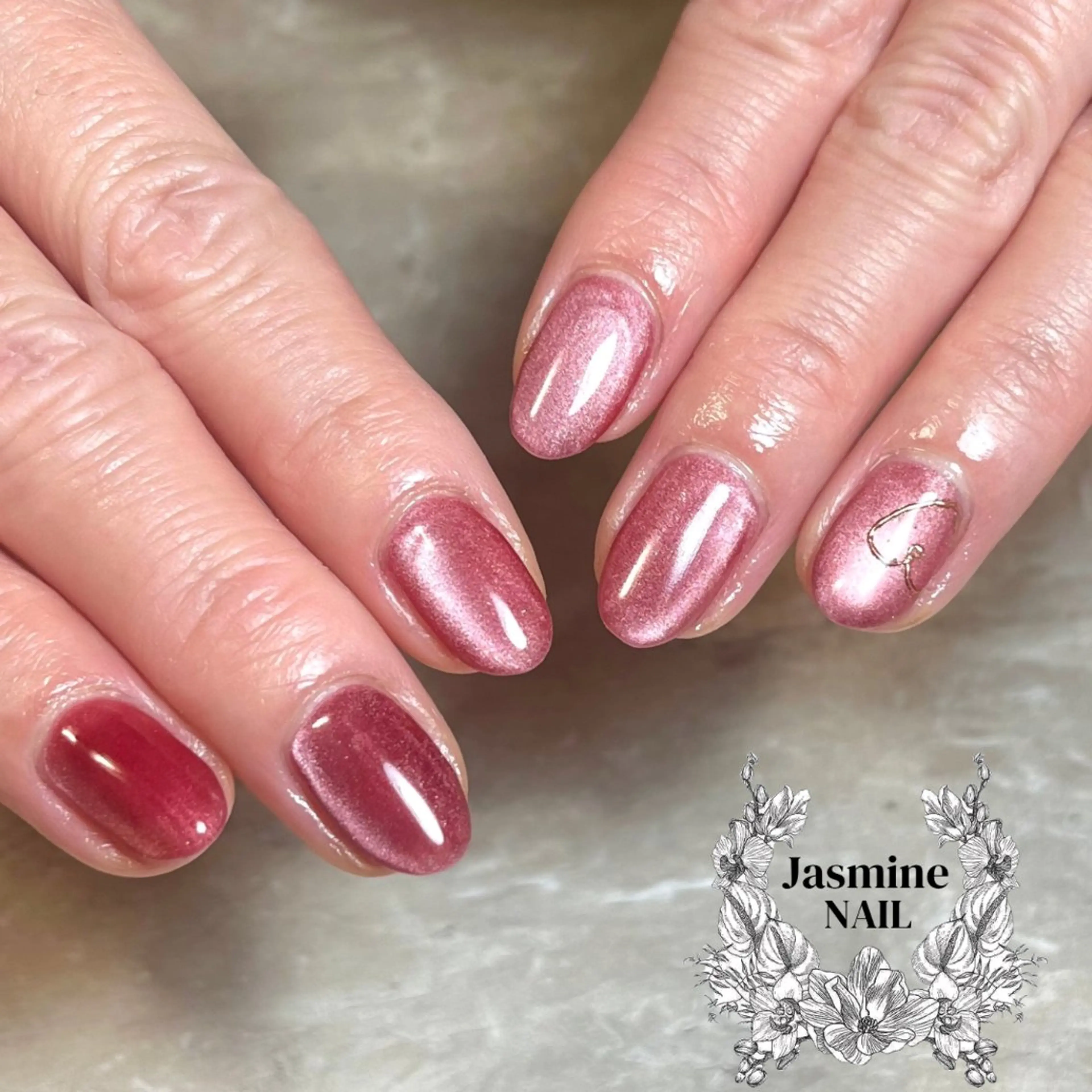 ネイル マグネットネイル Jasmine NAILのネイルデザイン