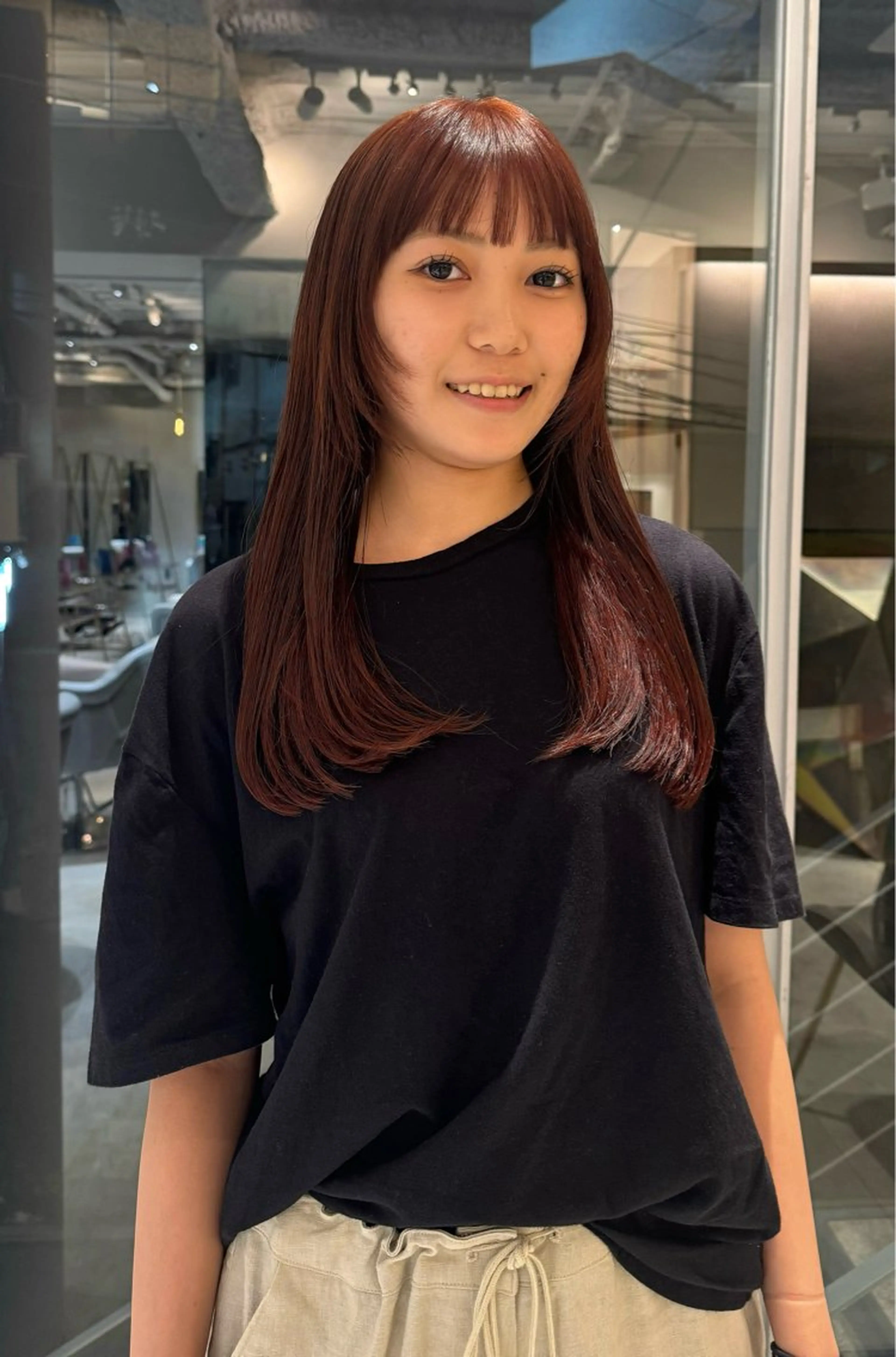 ロング カット ヘアカラー 似合わせボブ/ 大人ボブ🩵しおのヘアスタイル