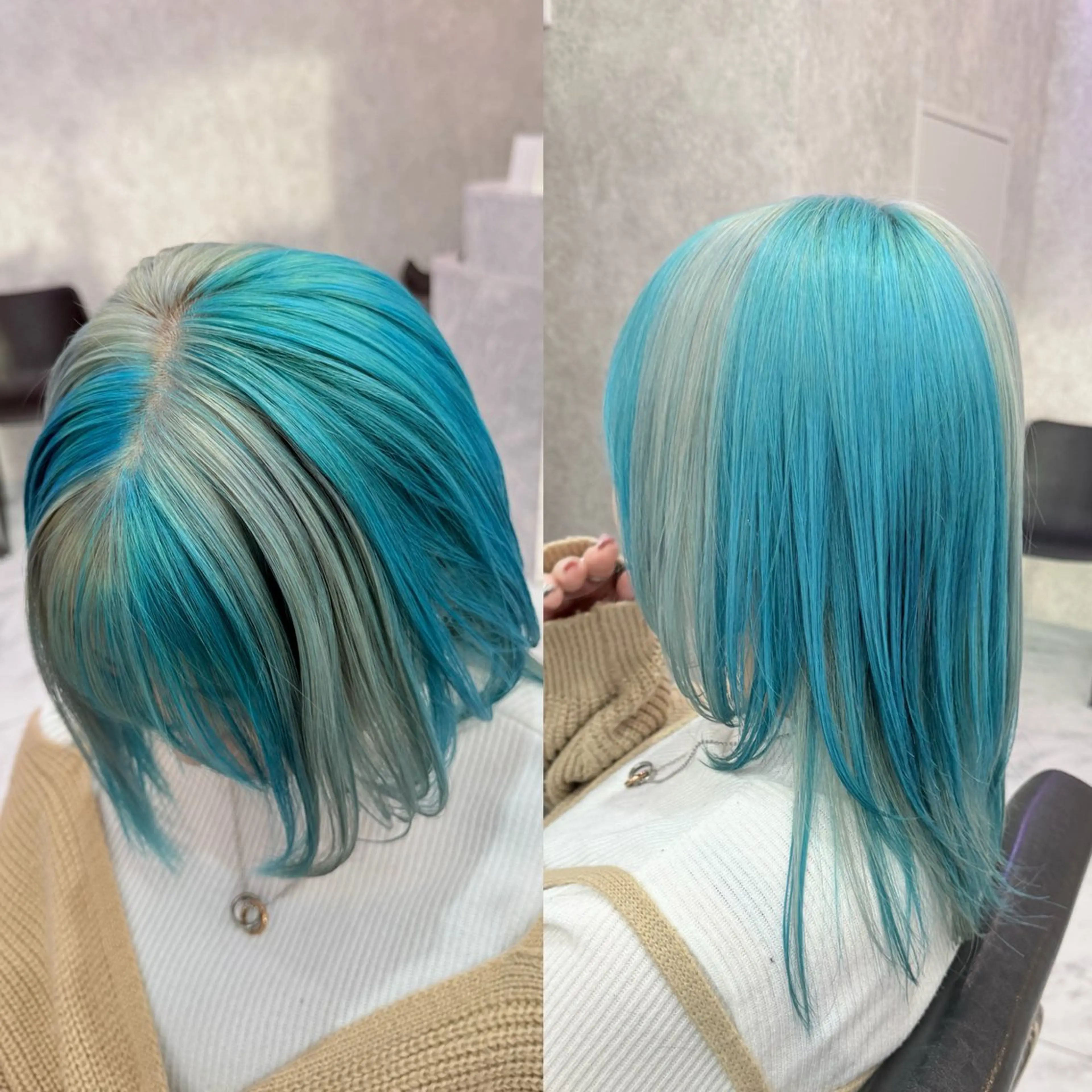 🌷デザインカラー(ブリーチ2回)＋各種ケア剤付き🌷の写真