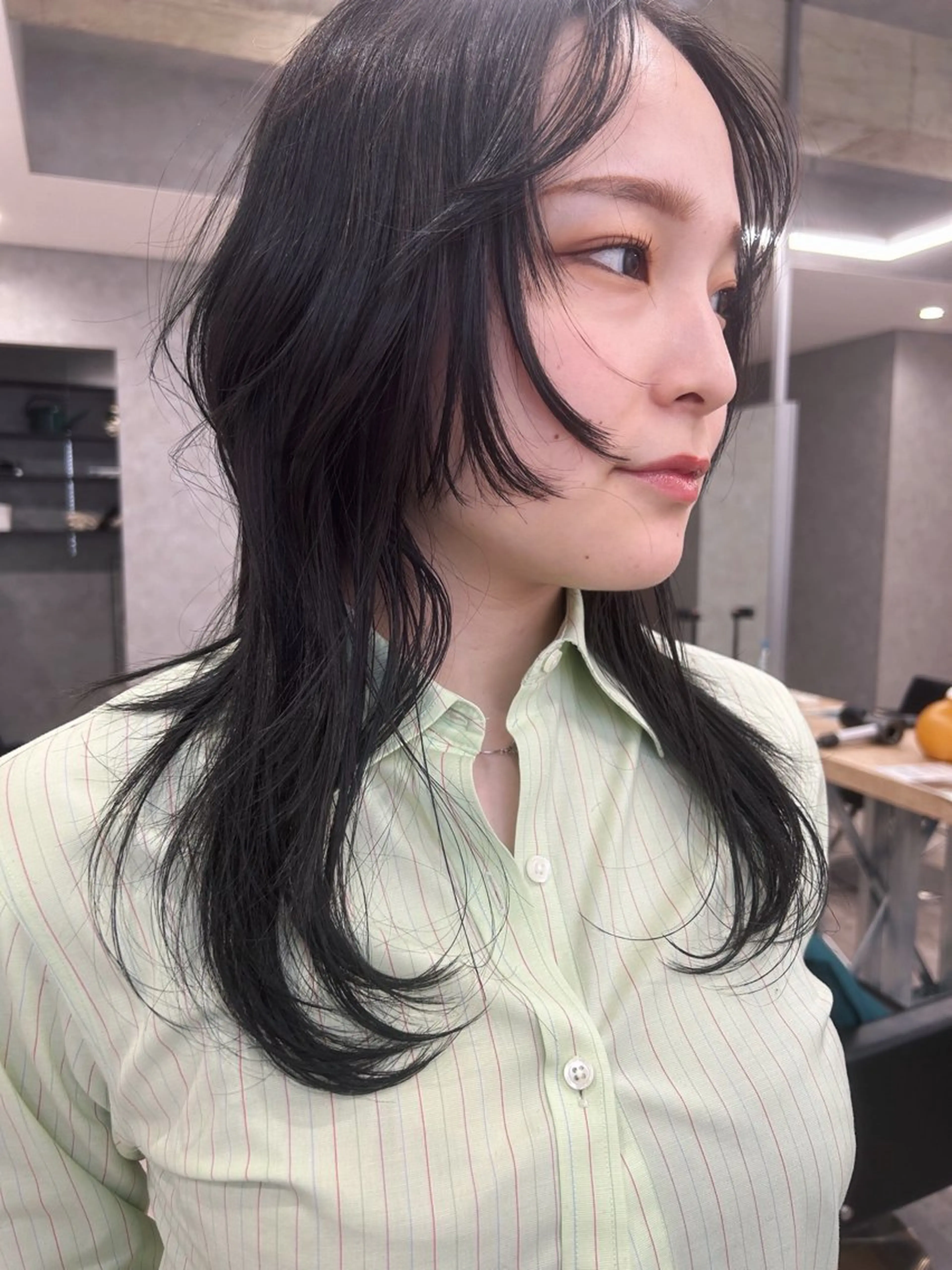 ミディアム カット ヘアカラー トリートメント aika/パーマ/ ショート/伏見のヘアスタイル