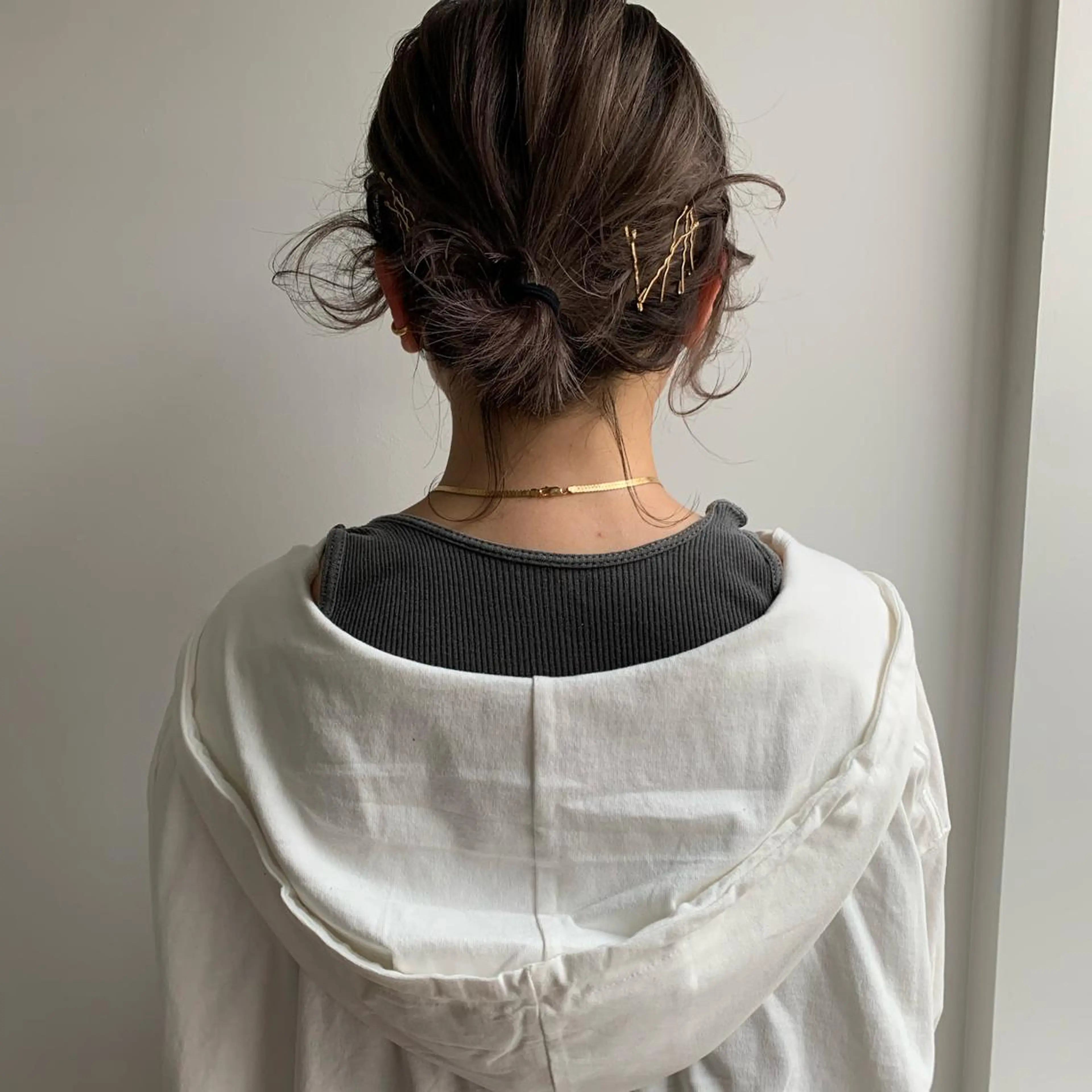 ミディアム カラー ヘアアレンジ 渋谷 留菜のヘアスタイル