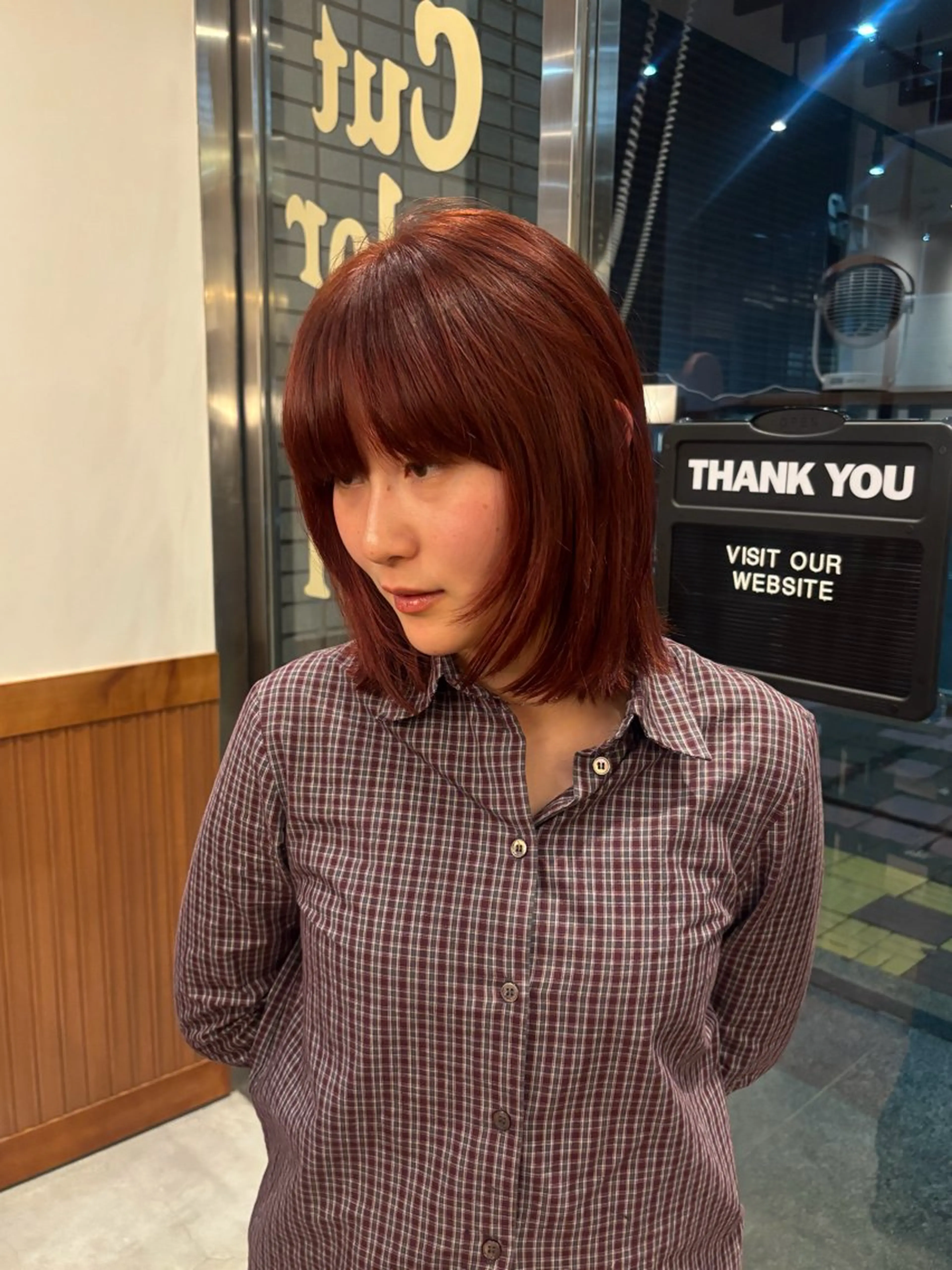 ミディアム ボブレイヤー ボブ レイヤーカット カット SASAnagano 岩下サードゥのヘアスタイル