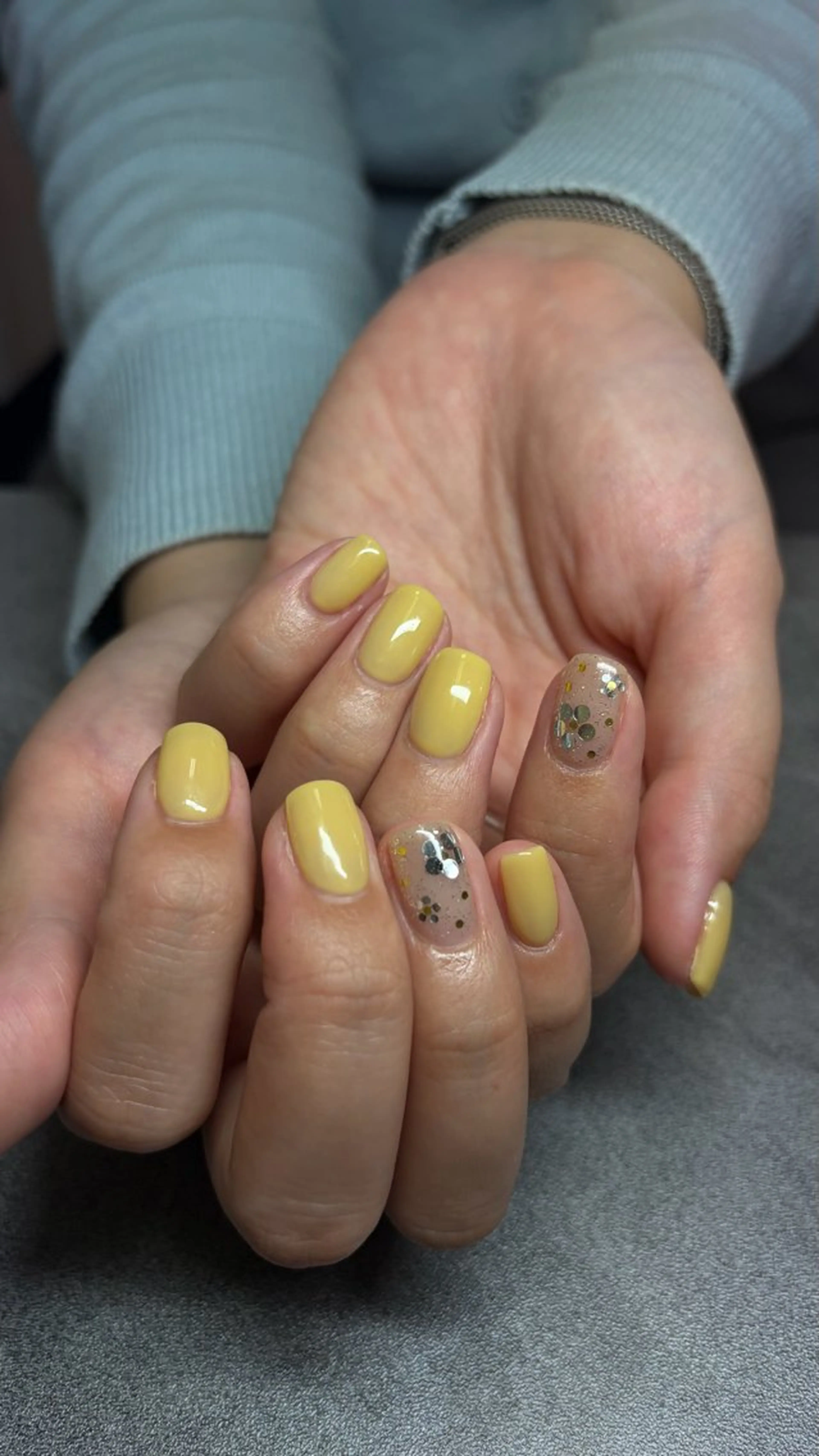 ネイル 黄色 ハンドネイル Ann nailのネイルデザイン