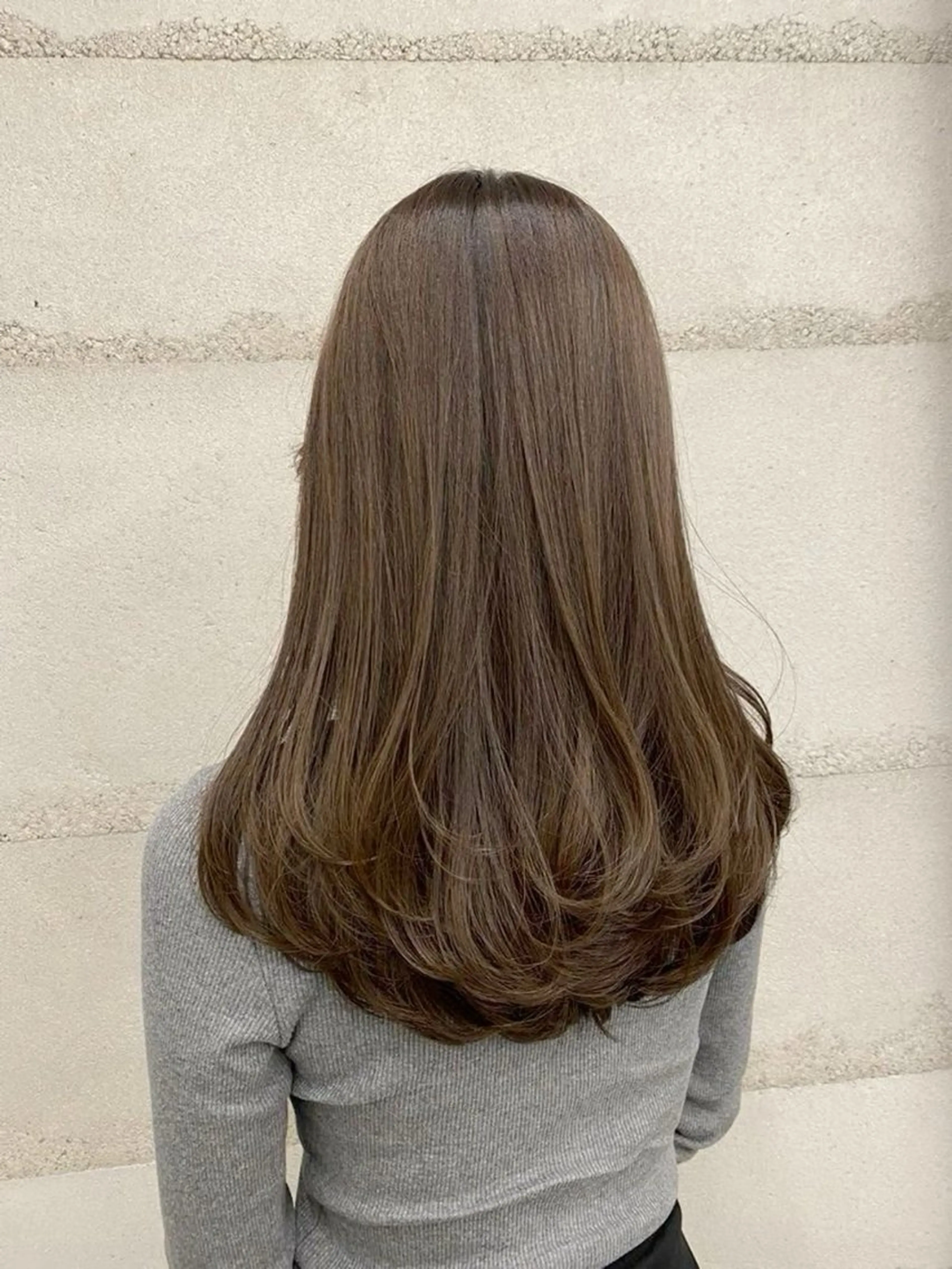 ミディアム カラー カット ヘアカラー トリートメント 表参道🌿赤み消し カラー/チナツのヘアスタイル