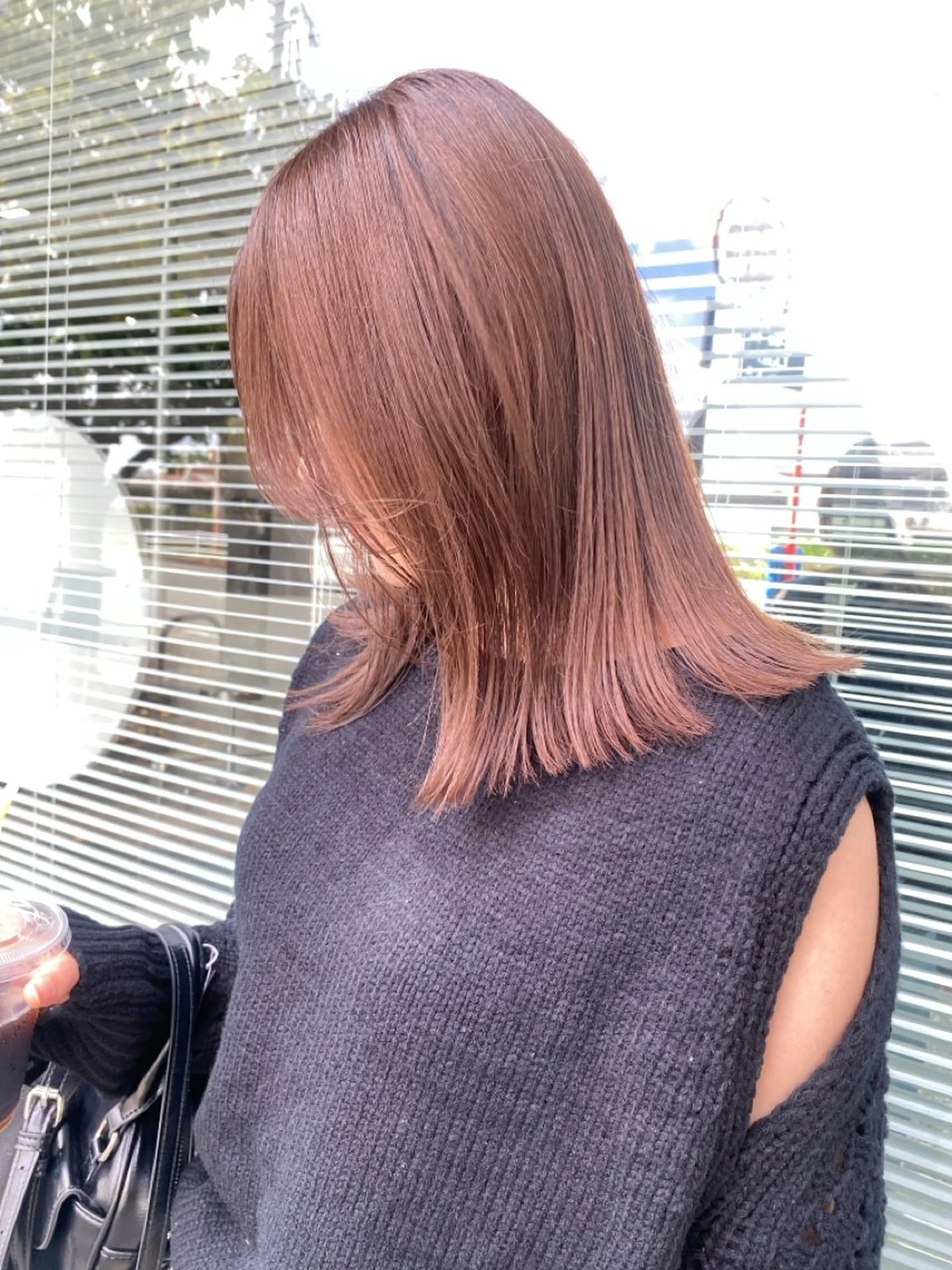 ミディアム カット ヘアカラー トリートメント qpula クプラのヘアスタイル