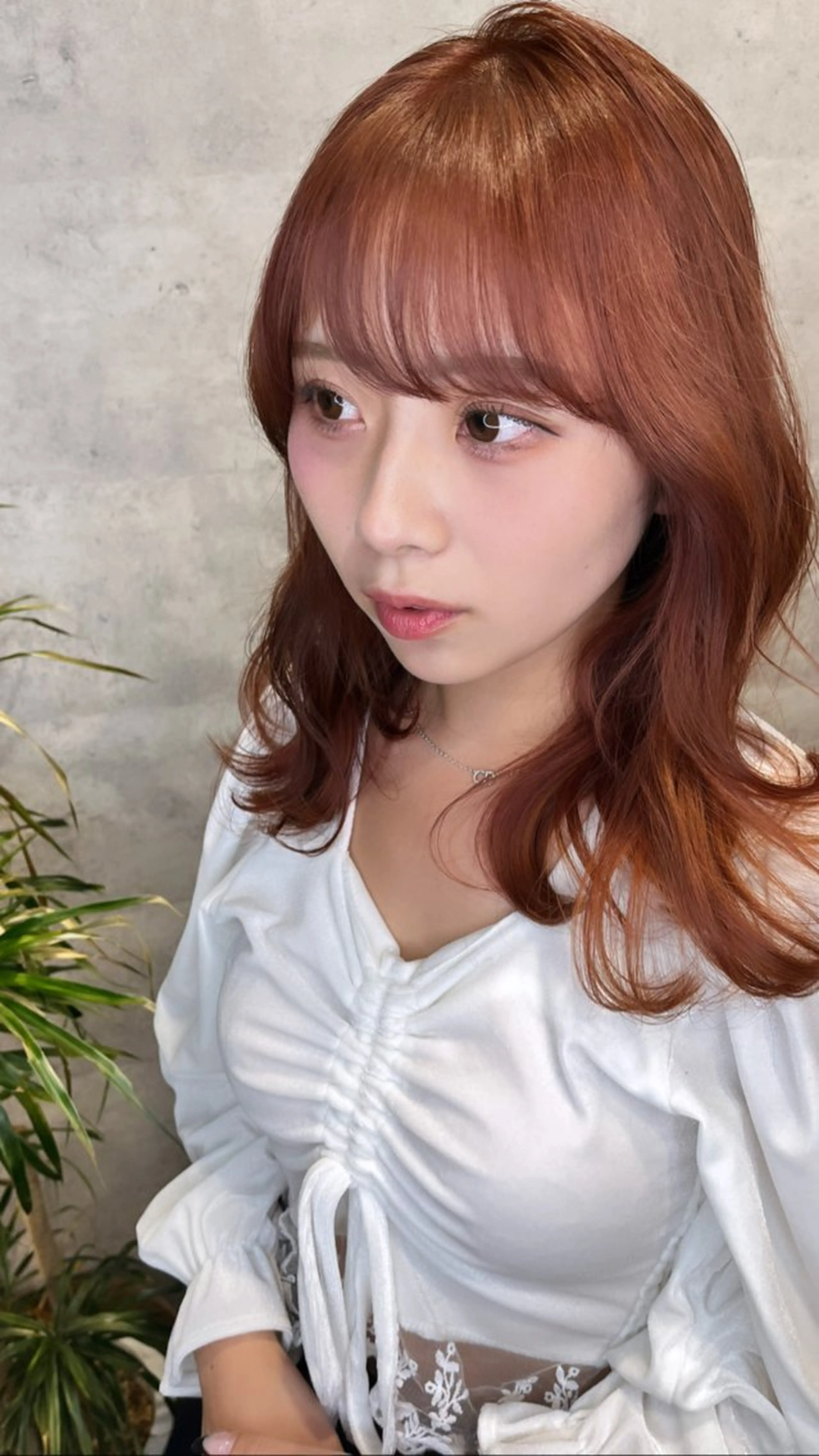 ミディアム カラー ダブルカラー 新宿のヘアスタイル