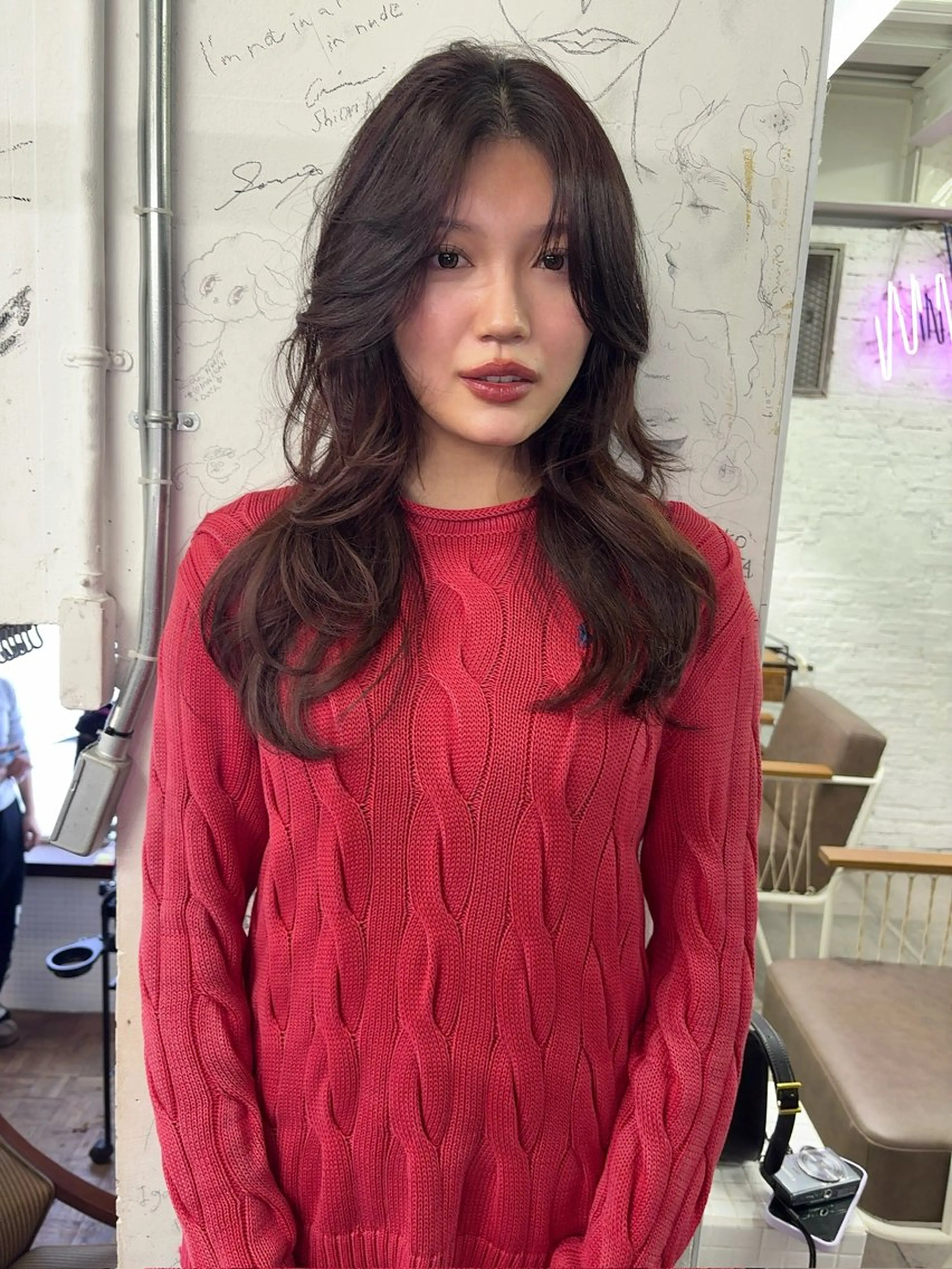 ロング レイヤーカット 工藤 姫和のヘアスタイル