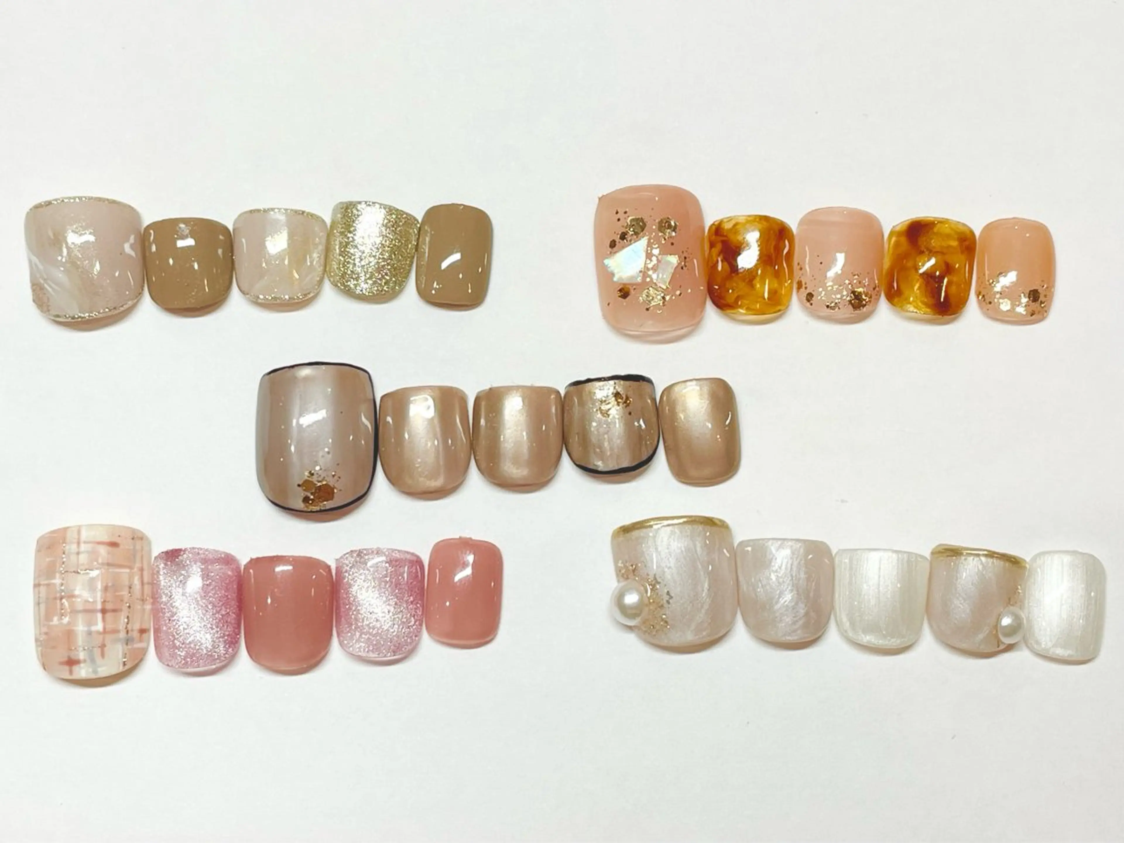 【オフ無し】定額デザインフットネイルの写真