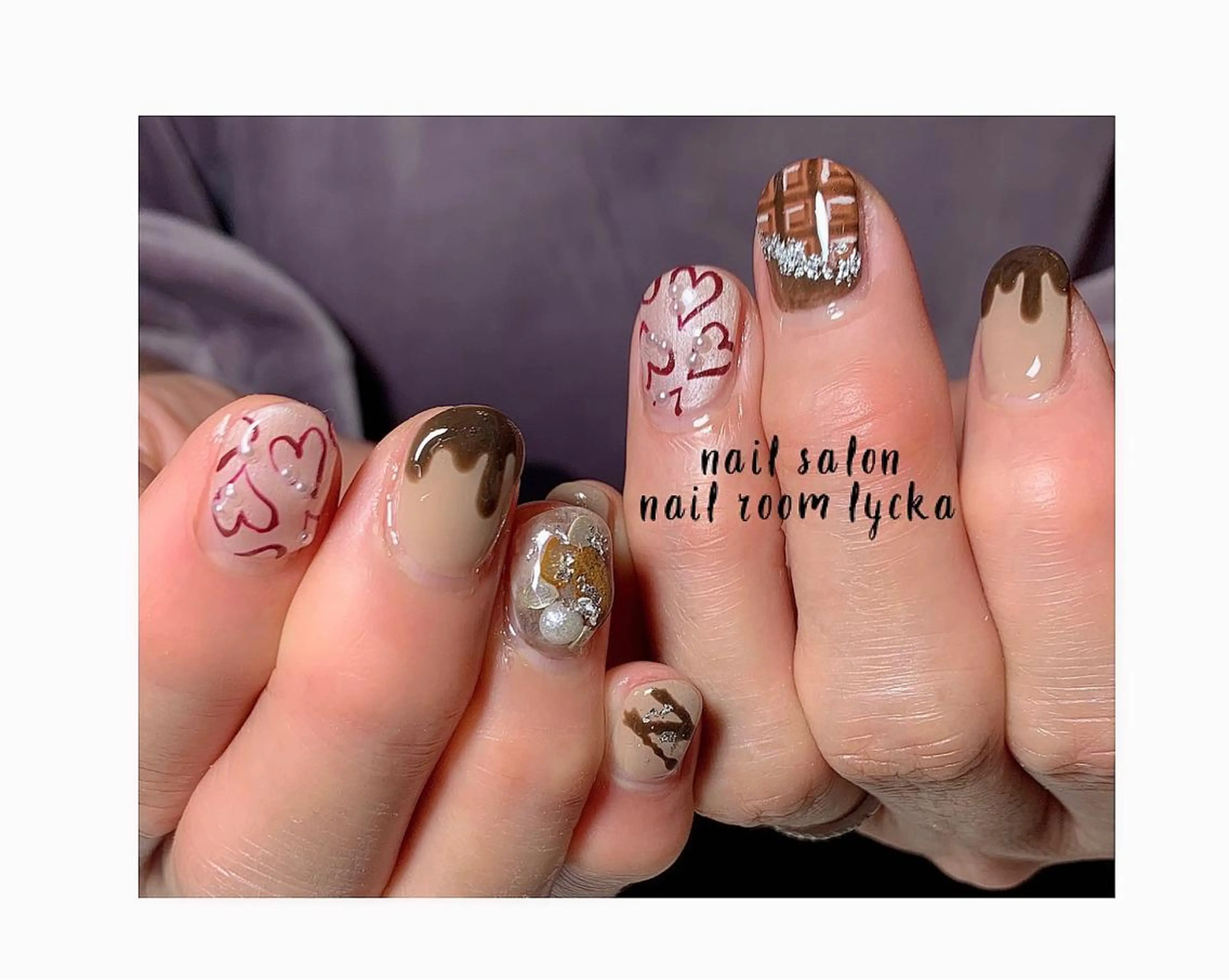 ネイル ジェルネイル パラジェル 冬ネイル ﾈｲﾙﾙｰﾑﾘｯｶ 𝐦𝐚𝐲𝐮のネイルデザイン