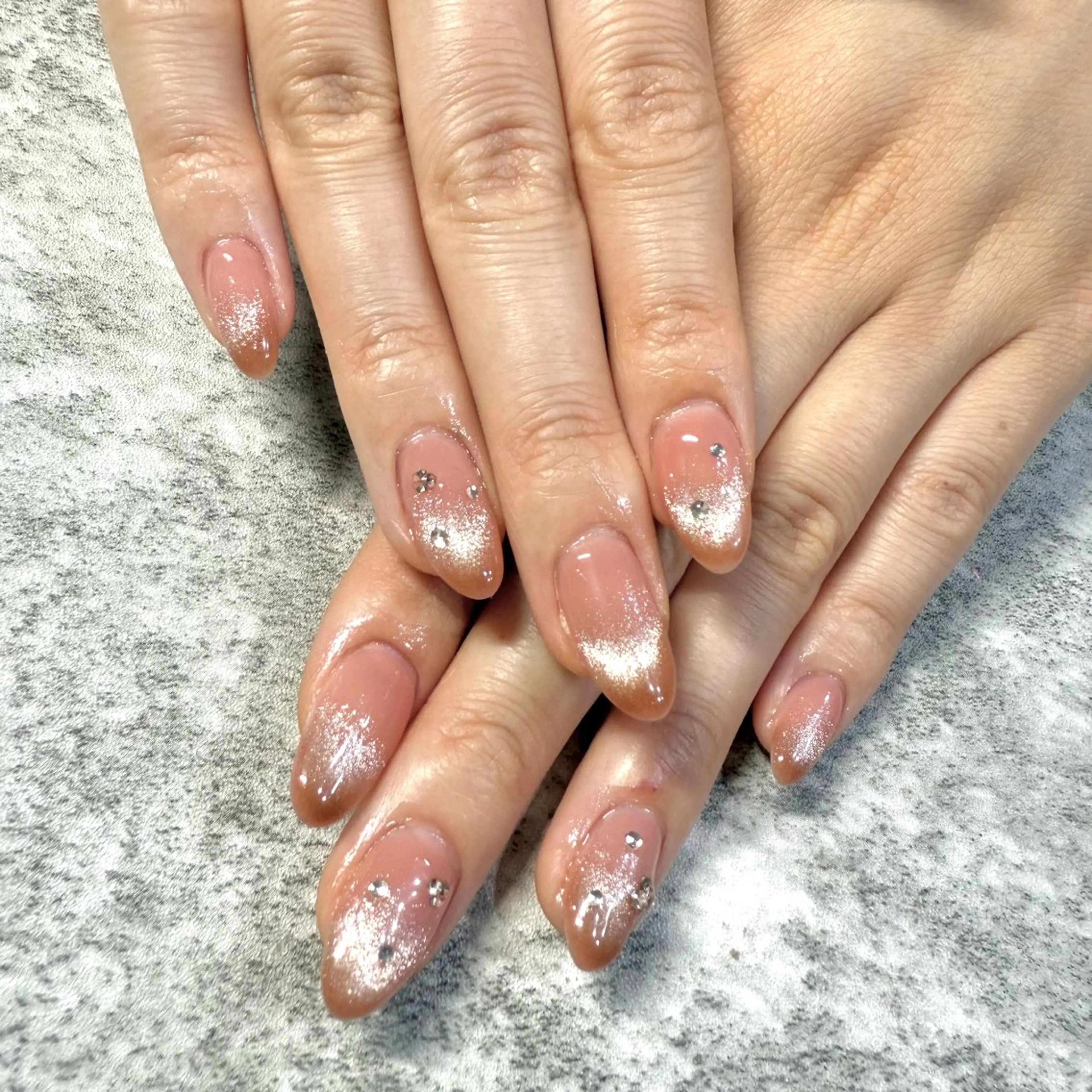 ネイル フレンチネイル マグネットネイル マグネットフレンチ ハンドネイル ★Rinail... .のネイルデザイン