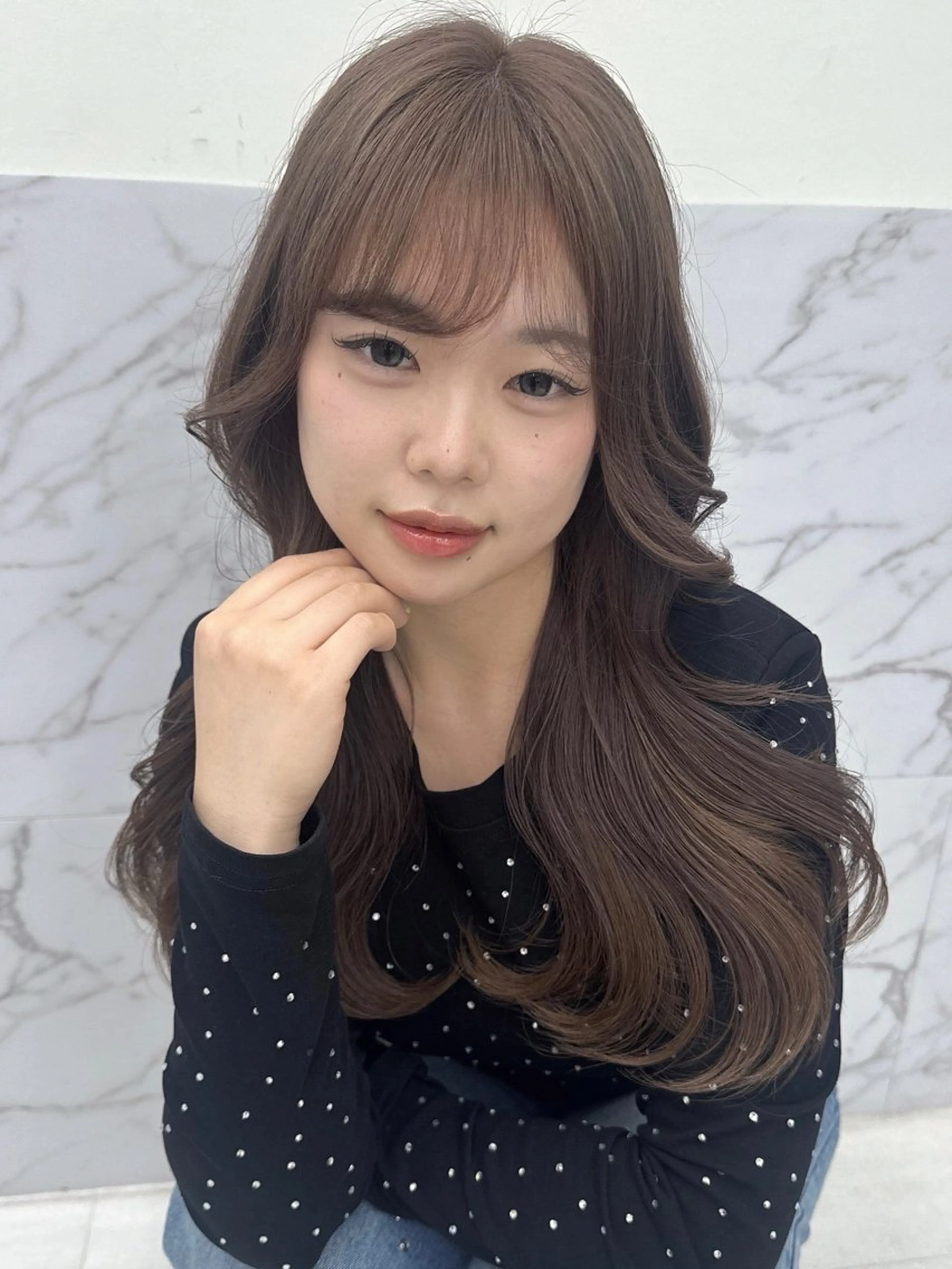 ロング カラー トリートメント ヘアカラー ブリーチカラー/ デザインカラー/栄のヘアスタイル