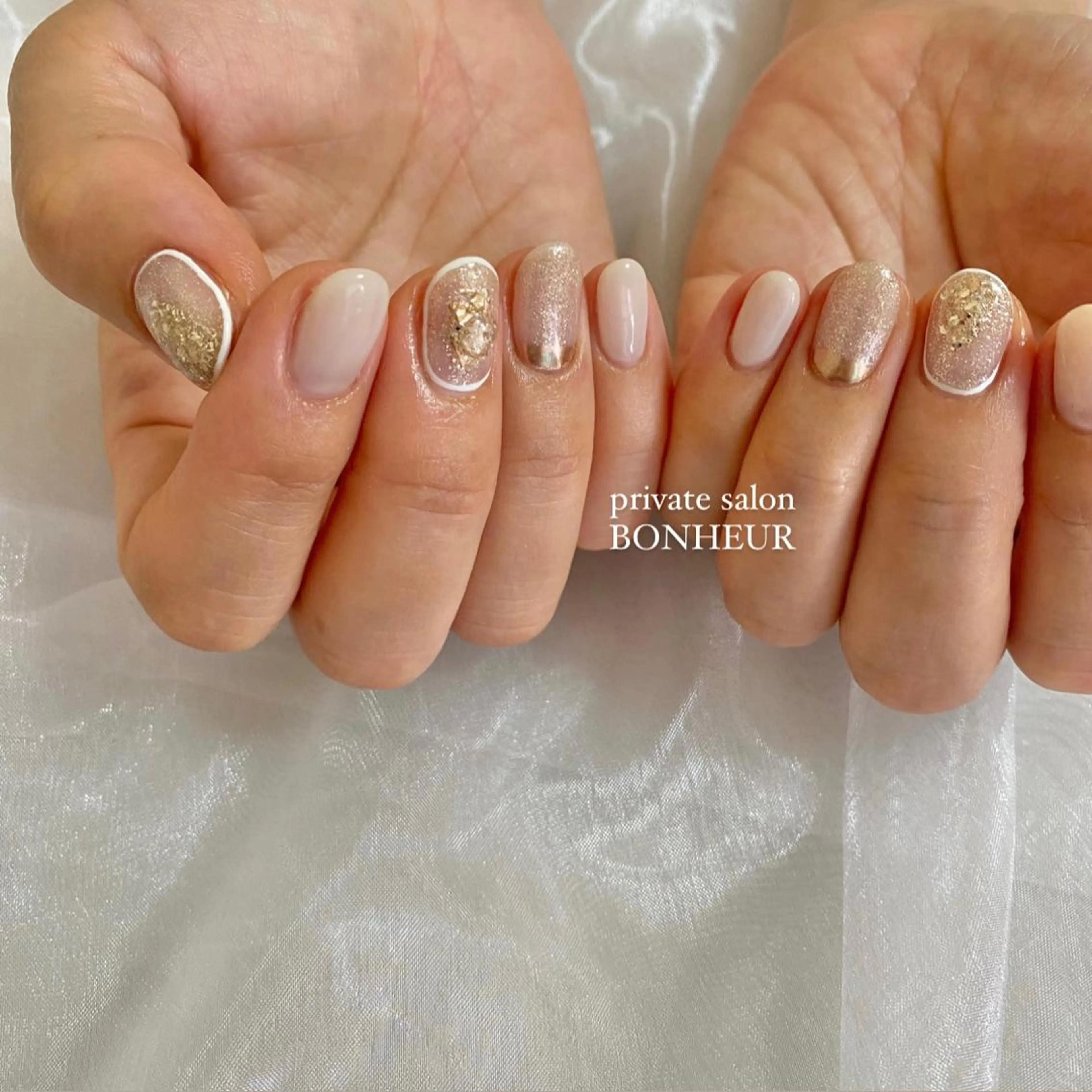 ネイル ハンドネイル BONHEUR Annaのネイルデザイン