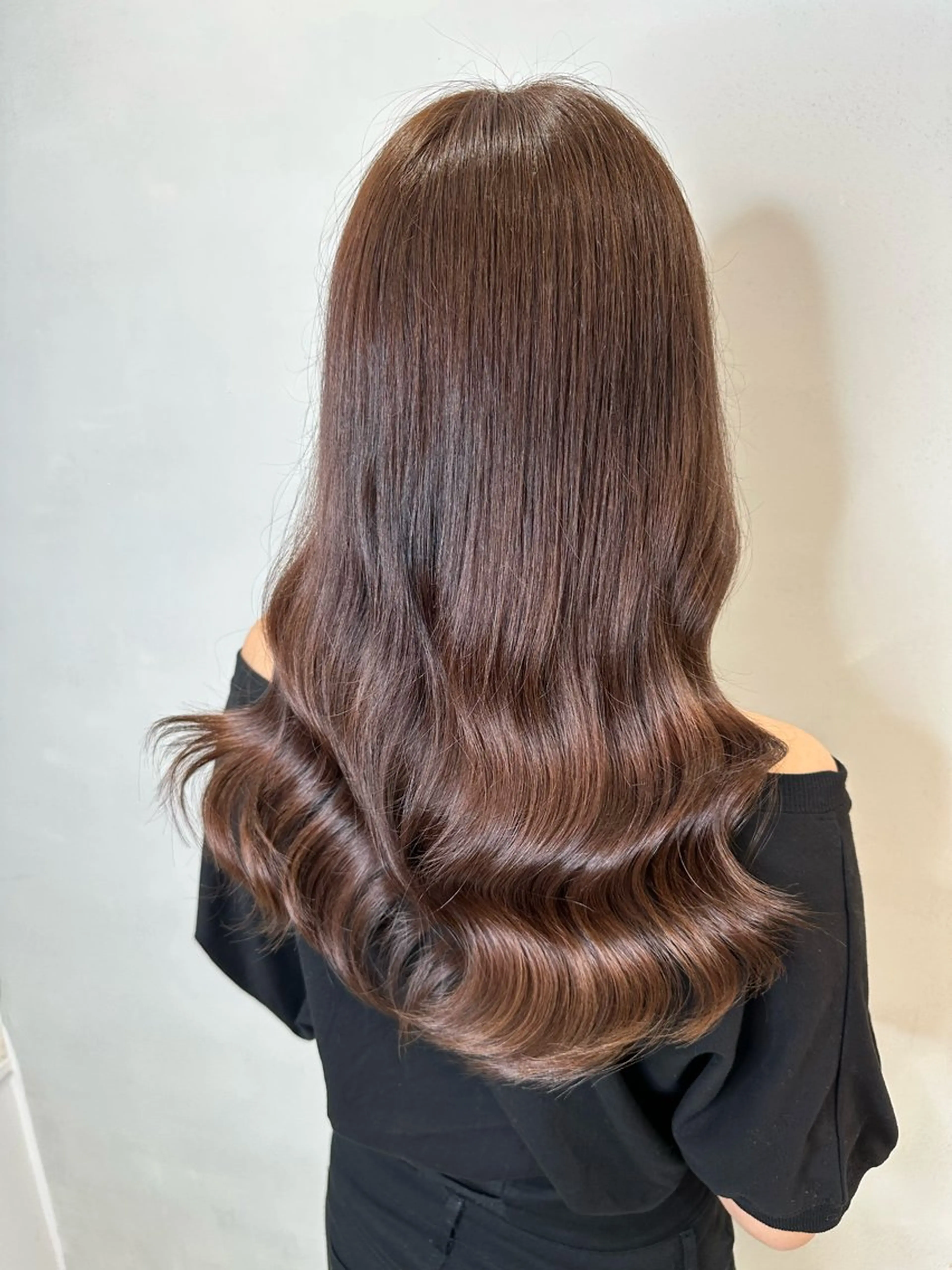 ロング カラー ブラウンカラー チョコレートブラウン ヘアカラー トリートメント 【Lapis 渋谷本店】りかのヘアスタイル