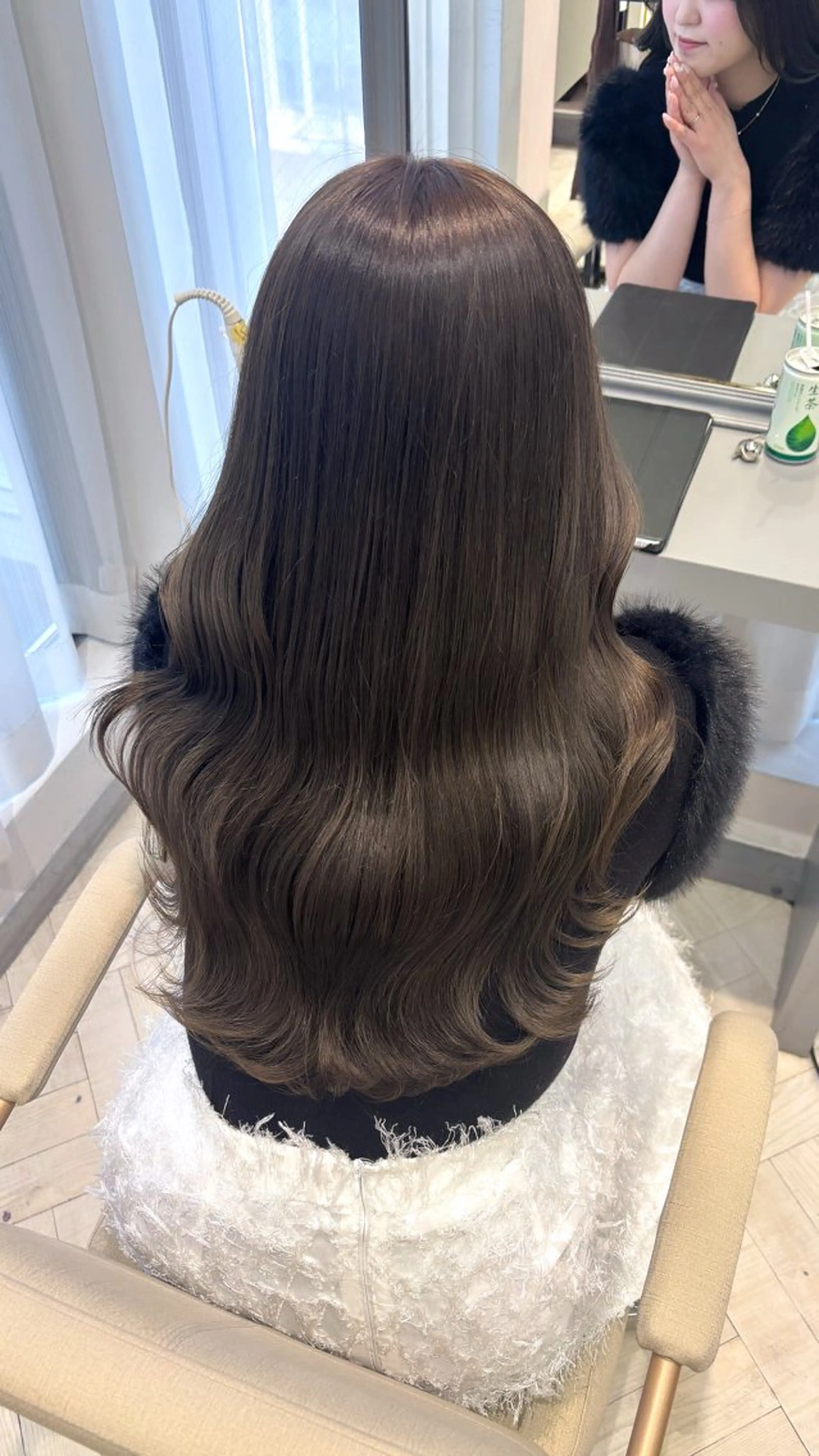 ロング カラー グレージュ オリーブグレージュ オリーブグレー オリーブカラー/ ピンクカラー/みさきのヘアスタイル