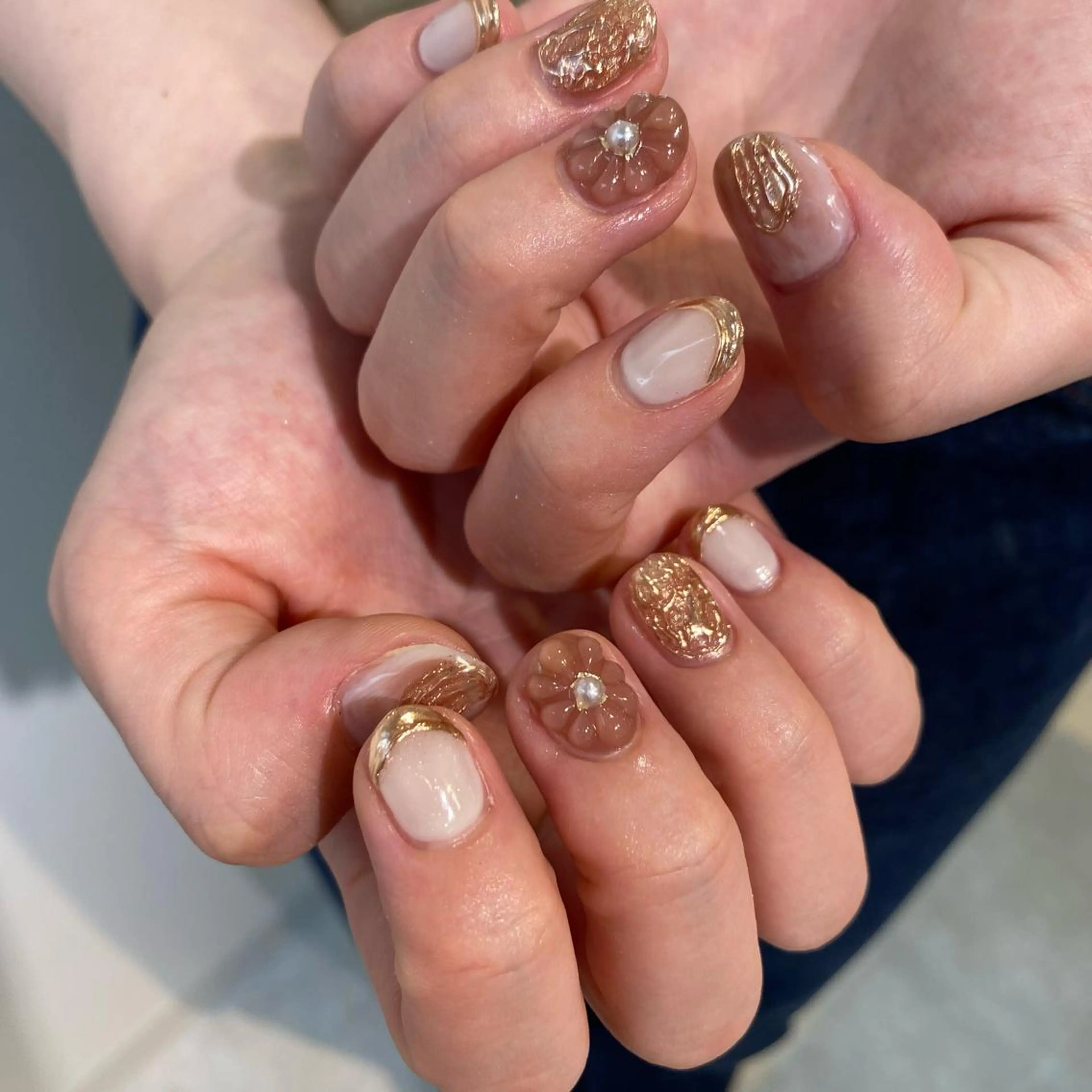 ネイル フラワーネイル ぷっくりネイル mimin. by felimoのネイルデザイン