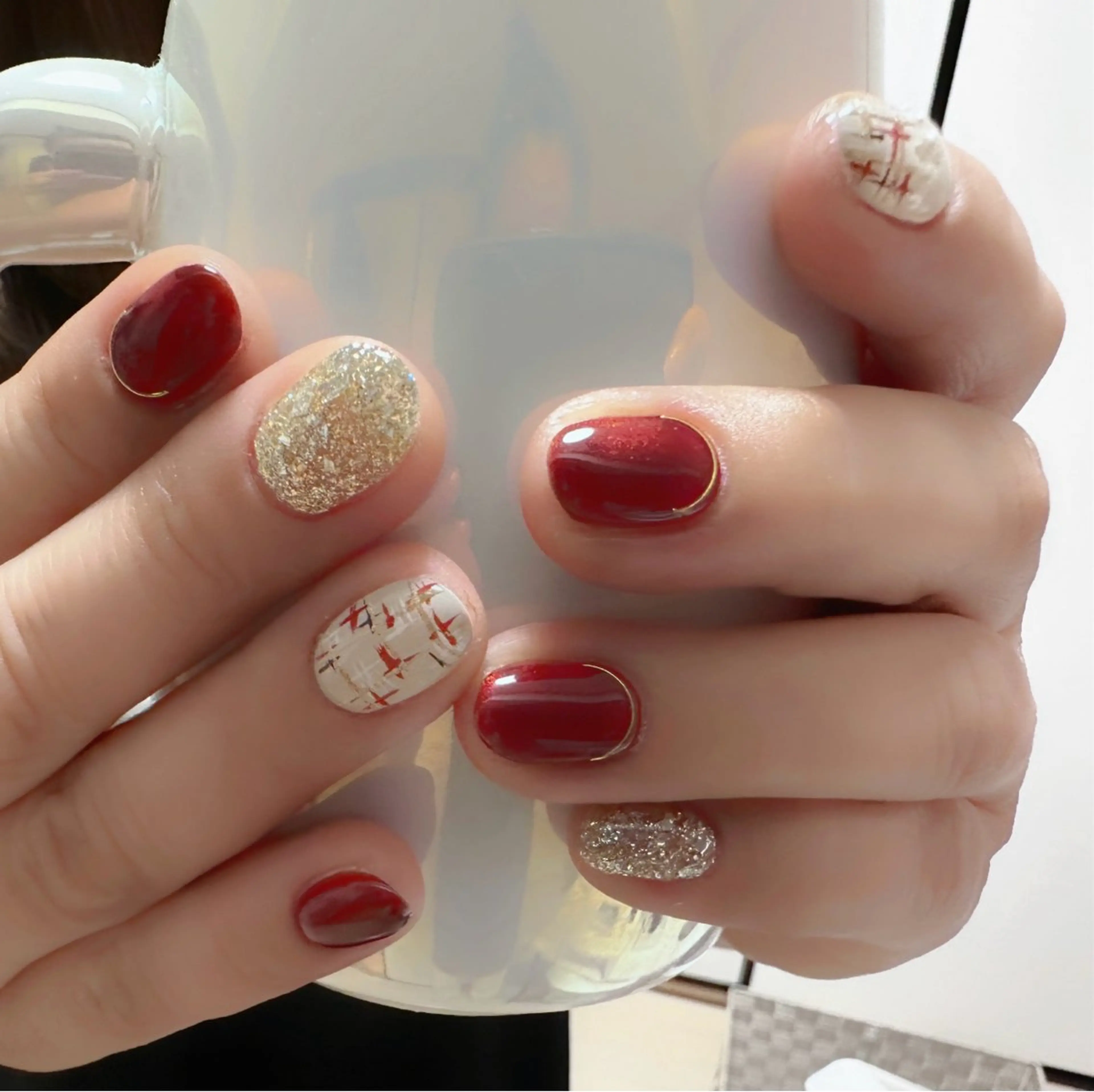 ネイル ハンドネイル 👍thumbs up nail👍のネイルデザイン