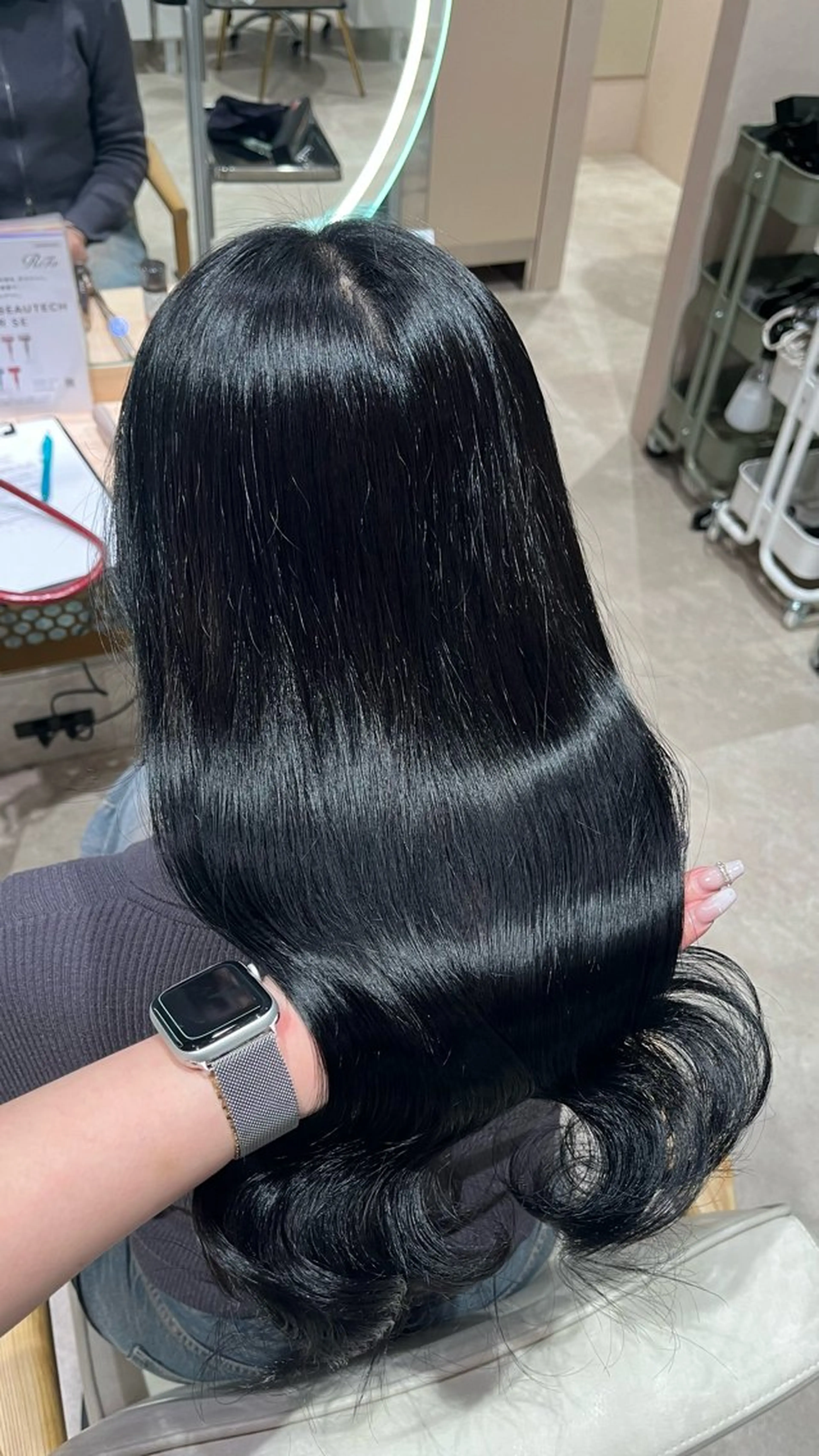 ロング カラー ヘアカラー トリートメント 🎀暖色カラー/ ハナ🎀のヘアスタイル