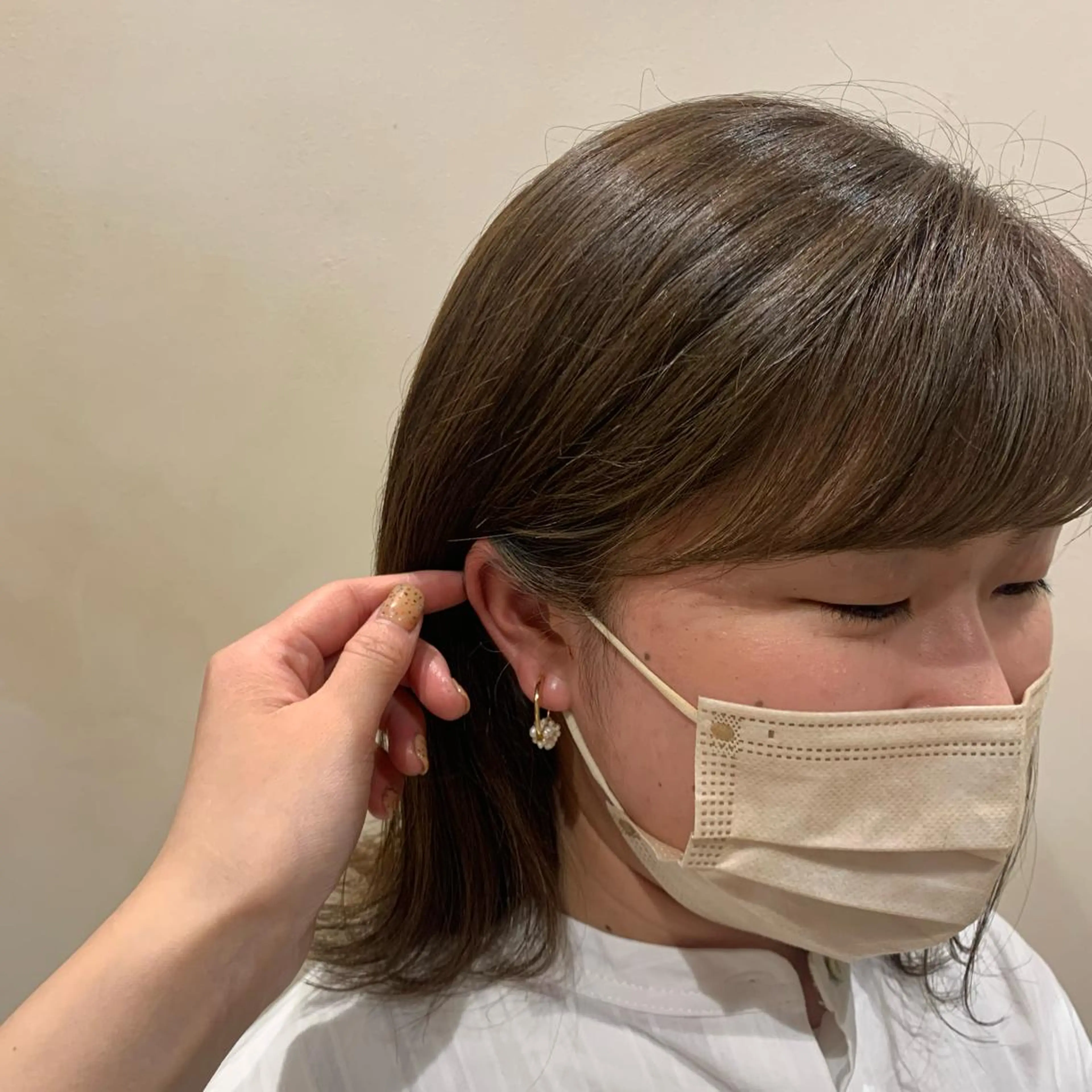 ミディアム 福代 茉耶のヘアスタイル