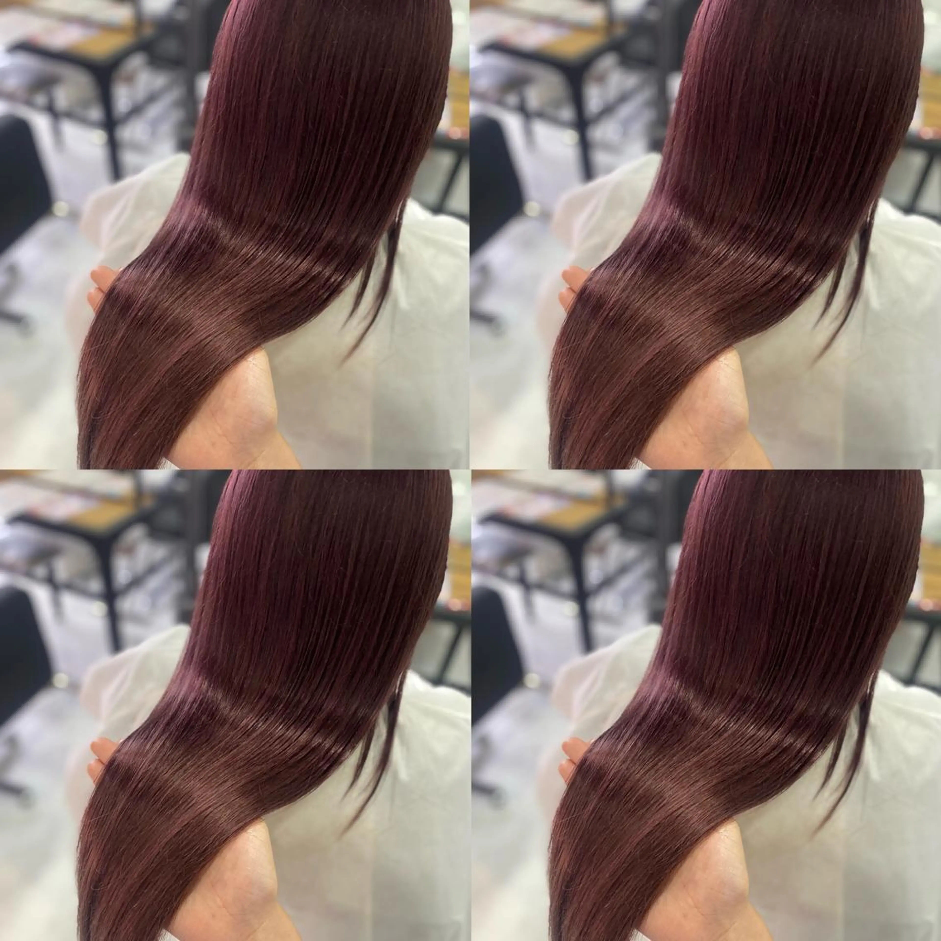 ロング カラー カット ヘアカラー トリートメント 髪質改善×矯正🫧 韓国ヘアasamiのヘアスタイル