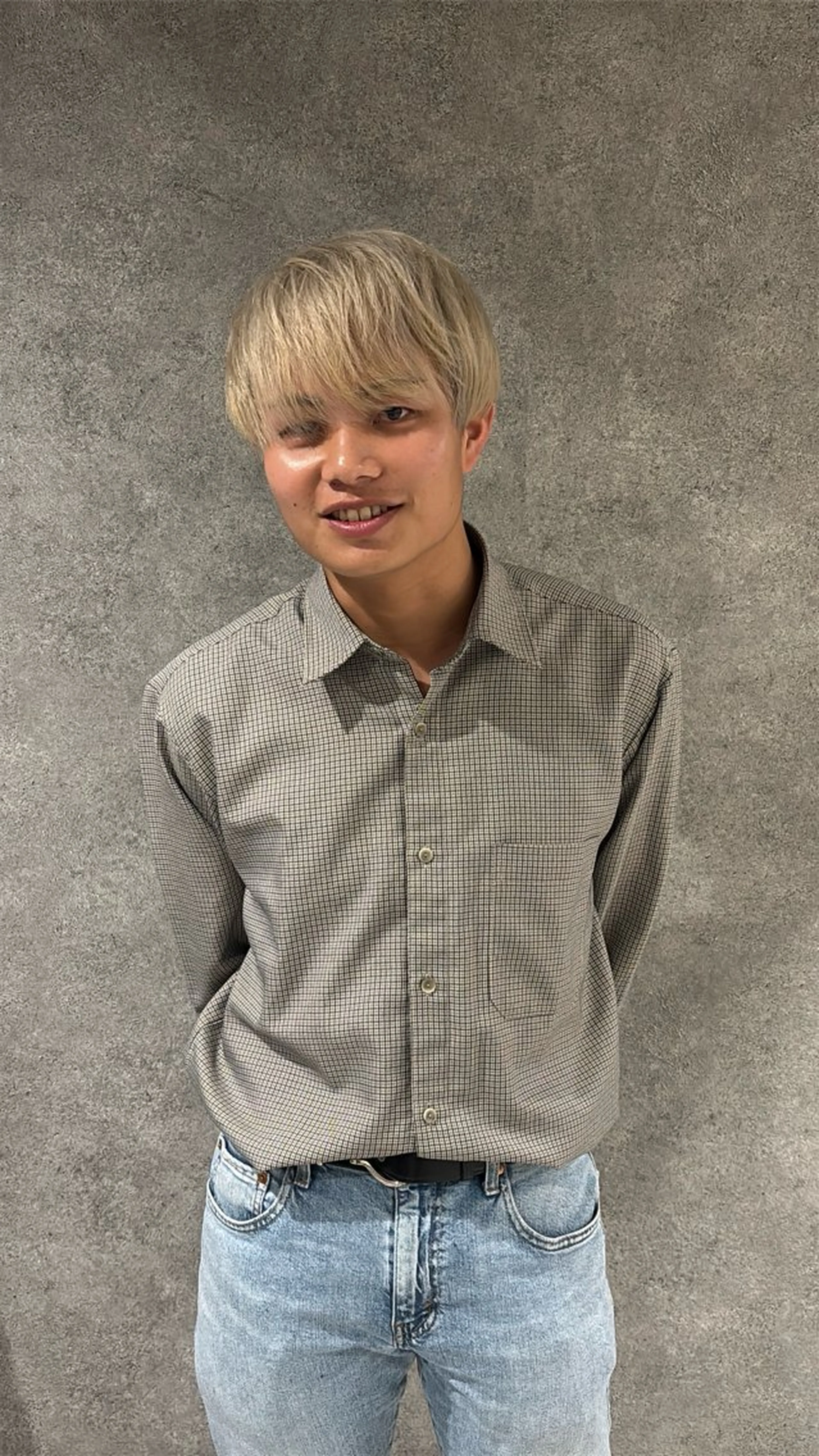 ショート カラー メンズ ベージュカラー ホワイトベージュ りんと/天神/カット モデル募集/艶カラーのヘアスタイル