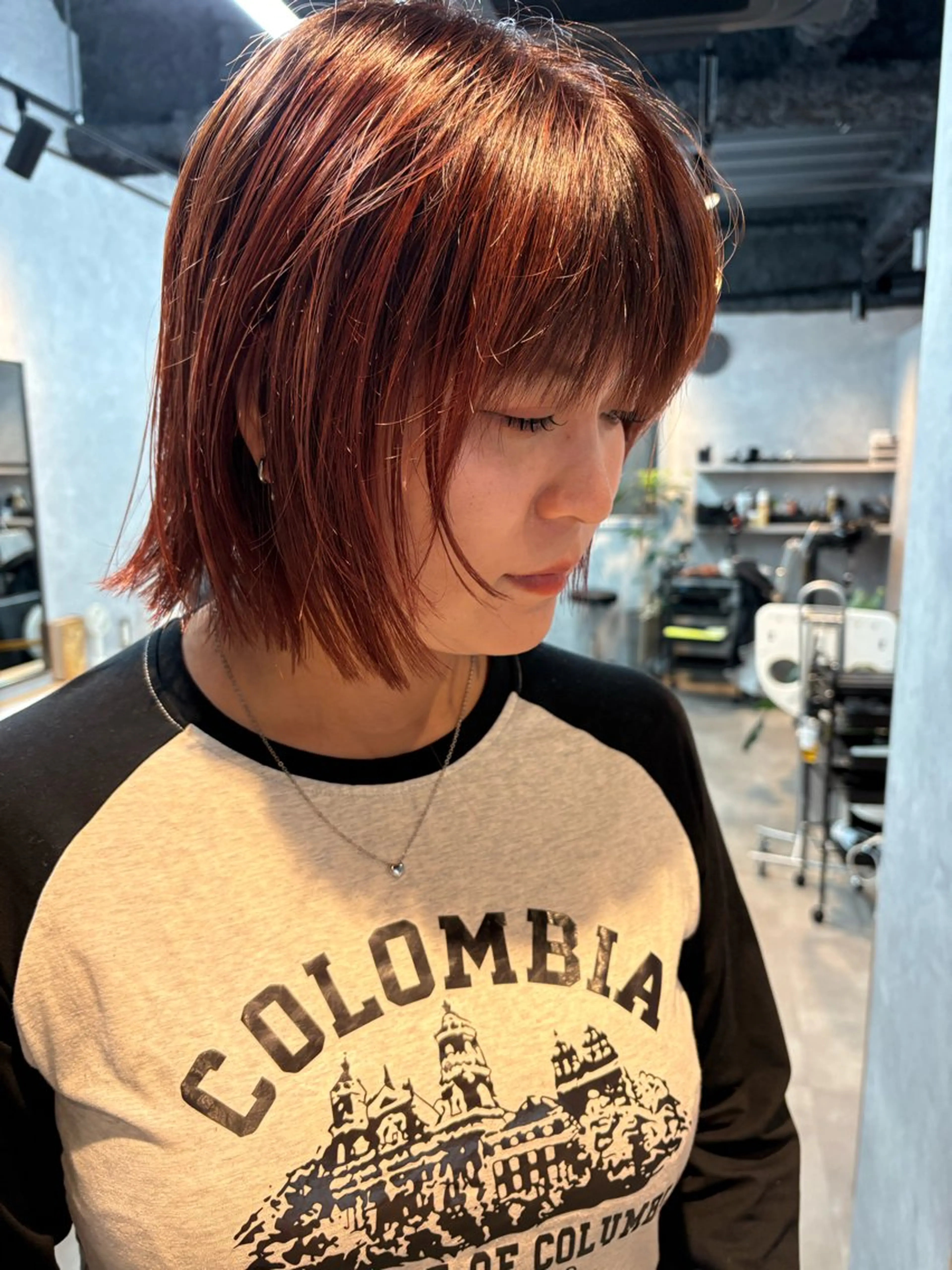 ショート ボブ ウルフカット 小山洋次/阪急茨木/ 透明感カラーショートのヘアスタイル