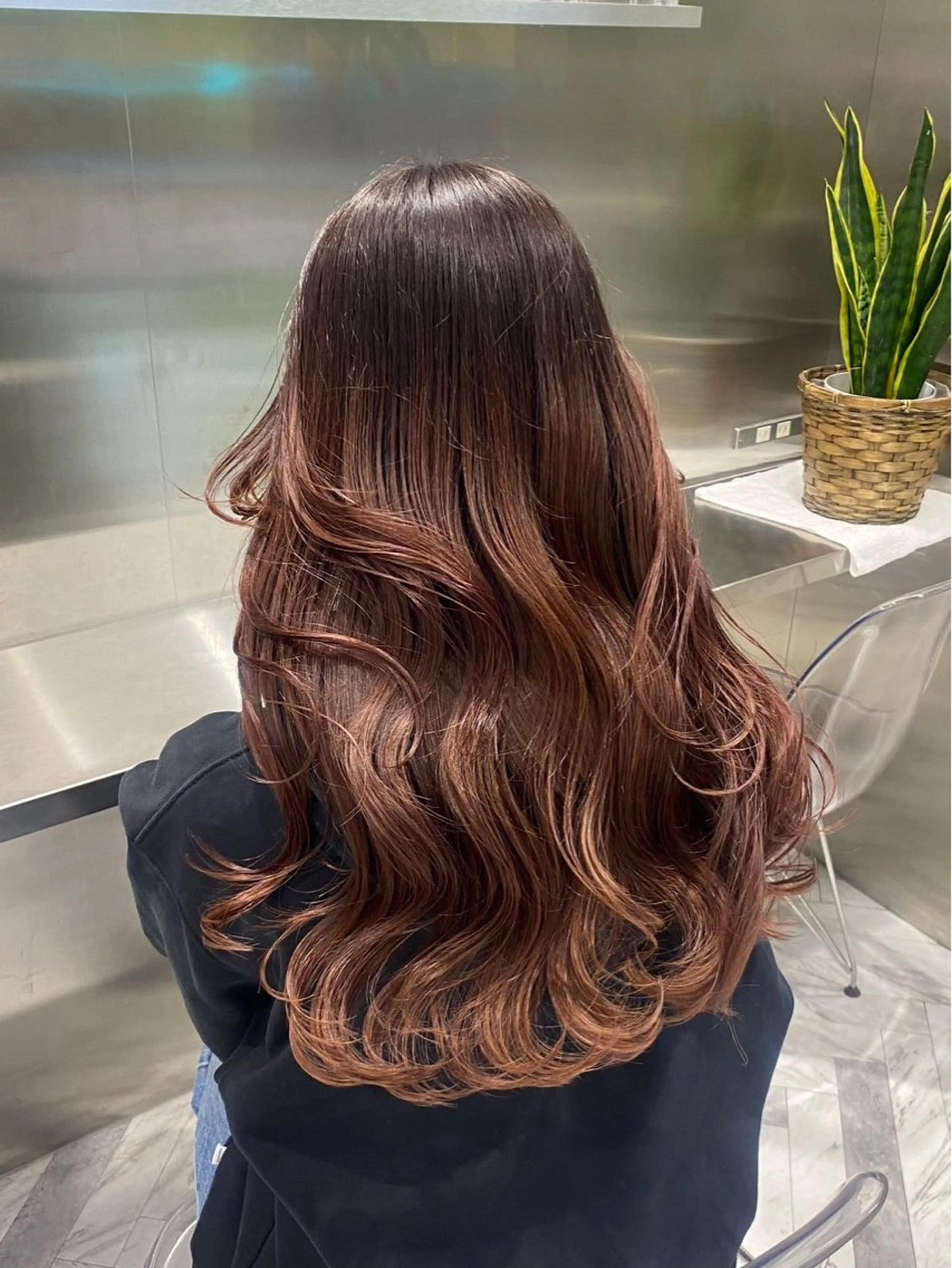 セミロング カラー セミロングパーマ バレイヤージュ ブリーチ ケアブリーチ ダブルカラー ヘアカラー シャドウパーマ/ ルーズパーマ/メンズのヘアスタイル