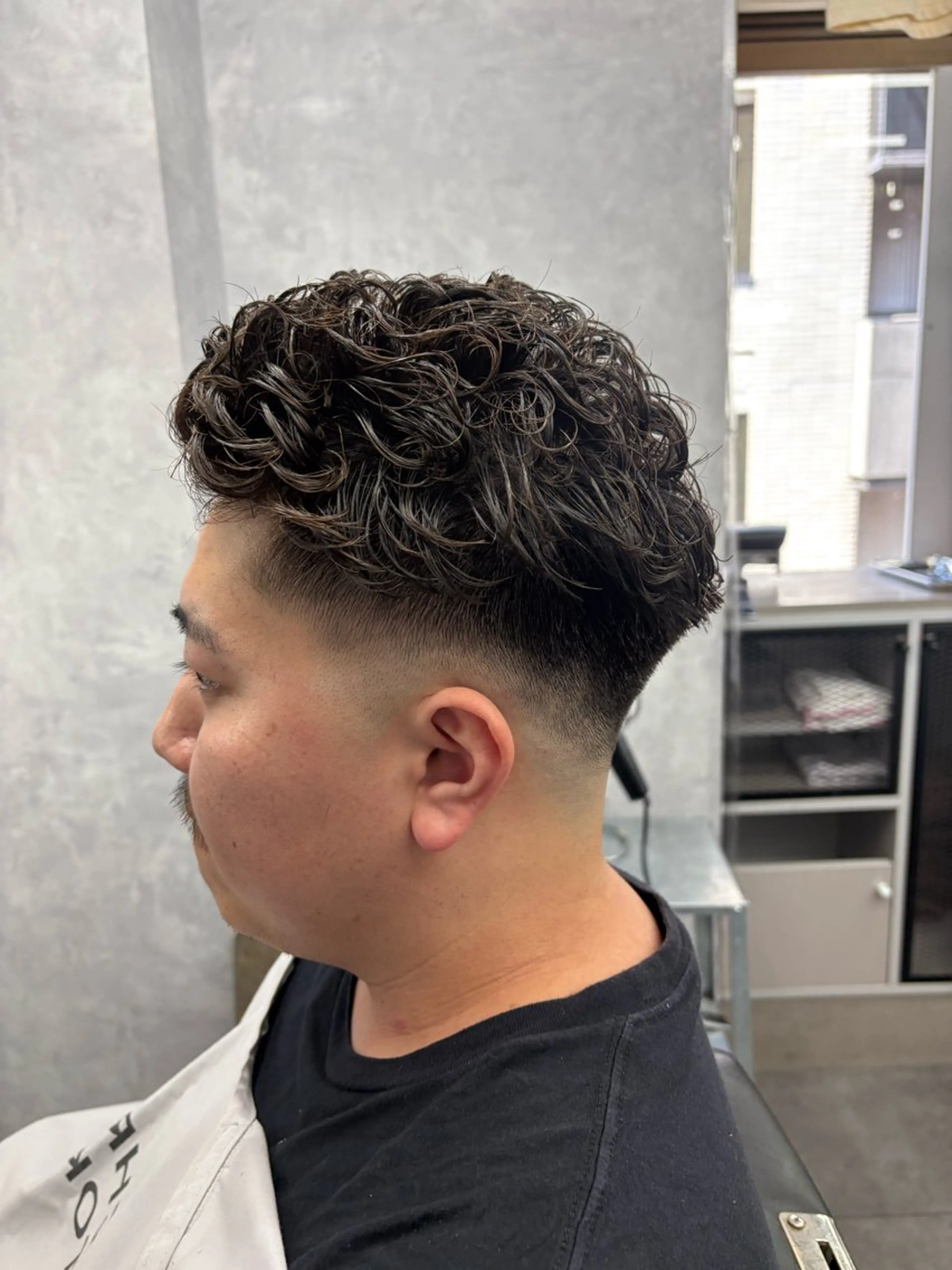 ショート メンズ カット パーマ 本間 颯太のヘアスタイル