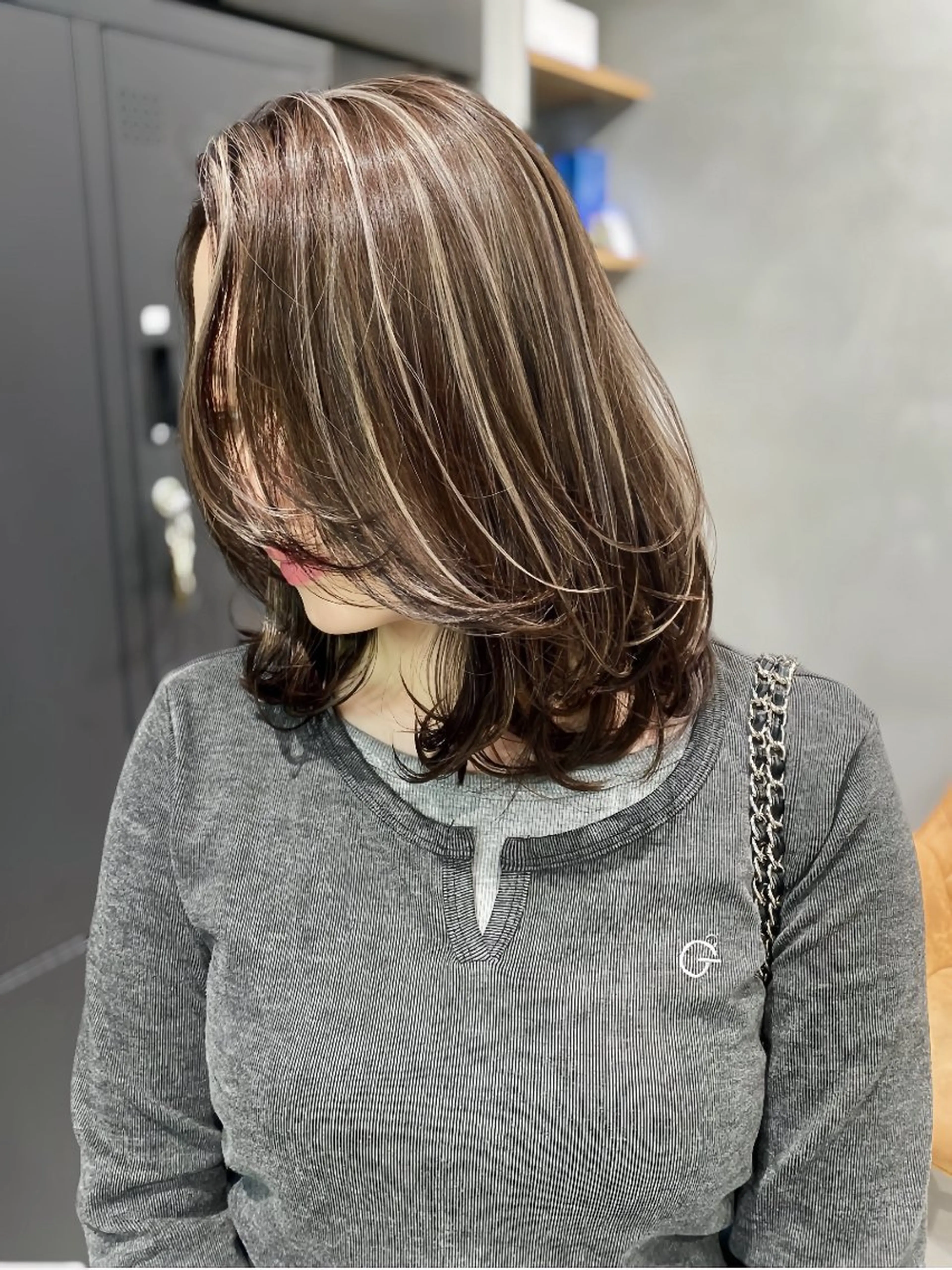 ショート カラー バレイヤージュ ベージュカラー ブリーチ ブロンド ケアブリーチ カット ヘアカラー トリートメント お悩み解決美容師🦚 片山/銀座/有楽町のヘアスタイル