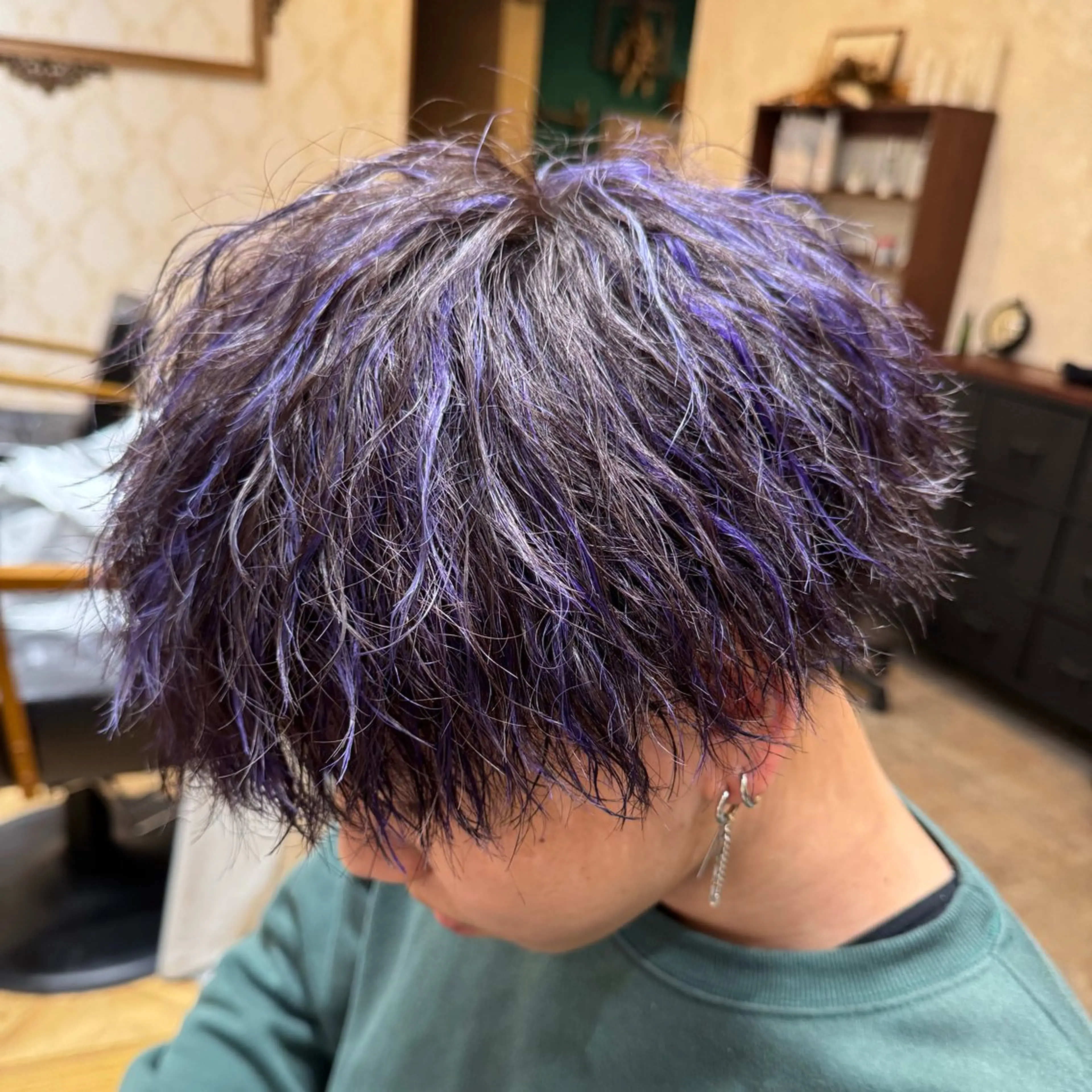 カラー パーマ メンズ メンズメッシュ メンズパーマ メッシュ カット ヘアカラー パーマ 松ヶ迫 珠里のヘアスタイル