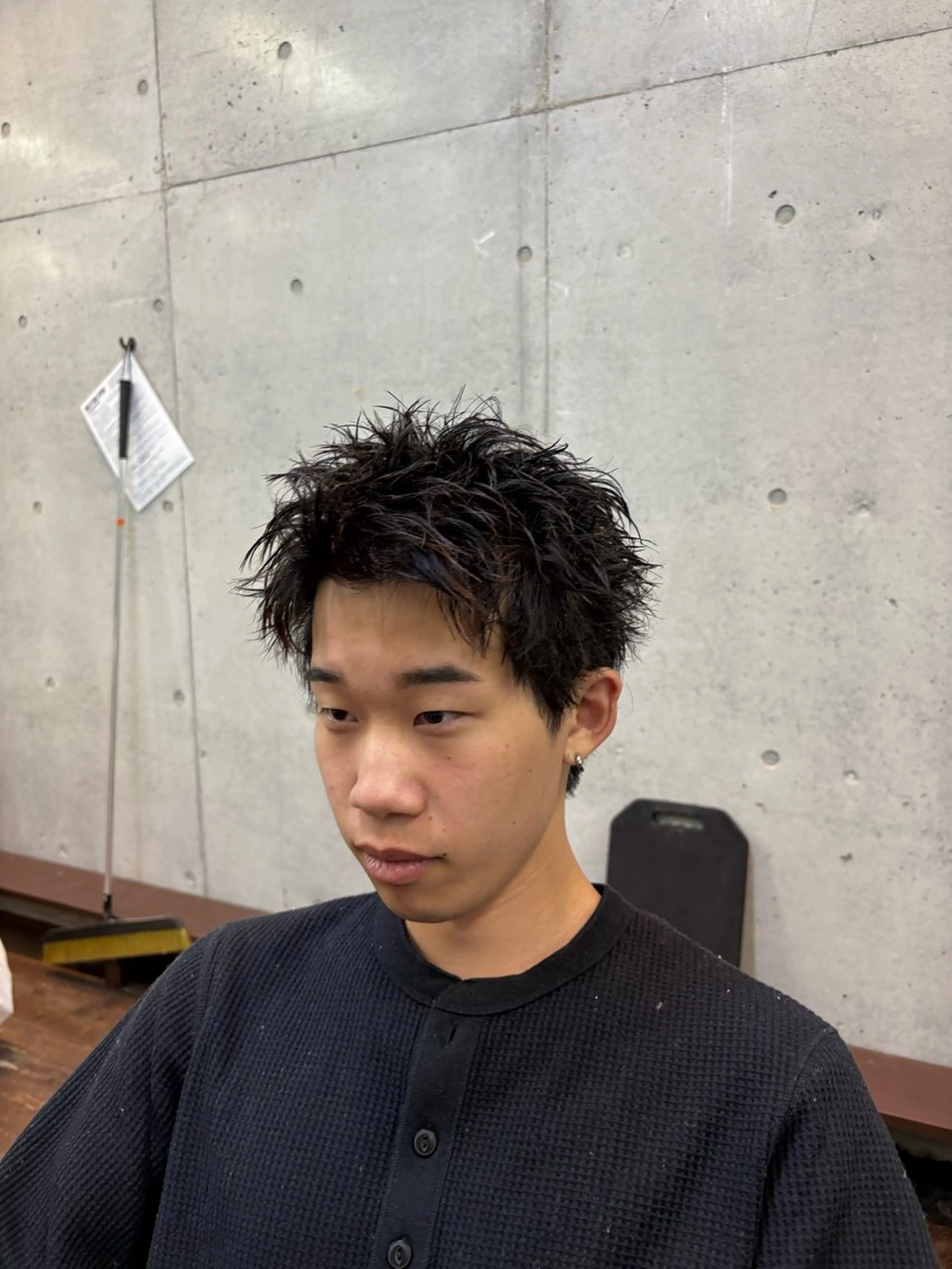 ショート パーマ メンズ 山口 陽平のヘアスタイル
