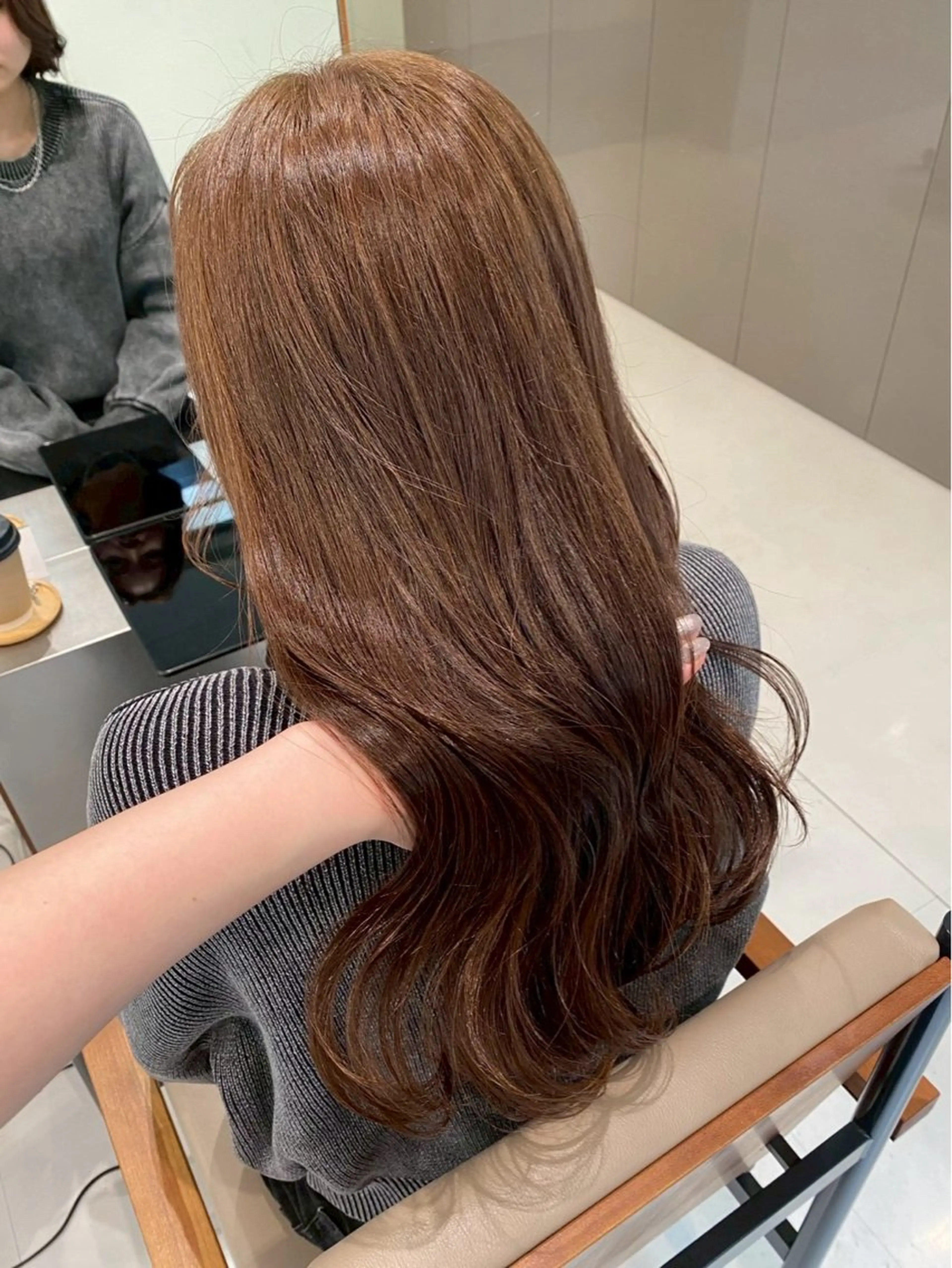 ロング カラー ヘアカラー レイヤーカット🍏 透明感カラー/ののかのヘアスタイル