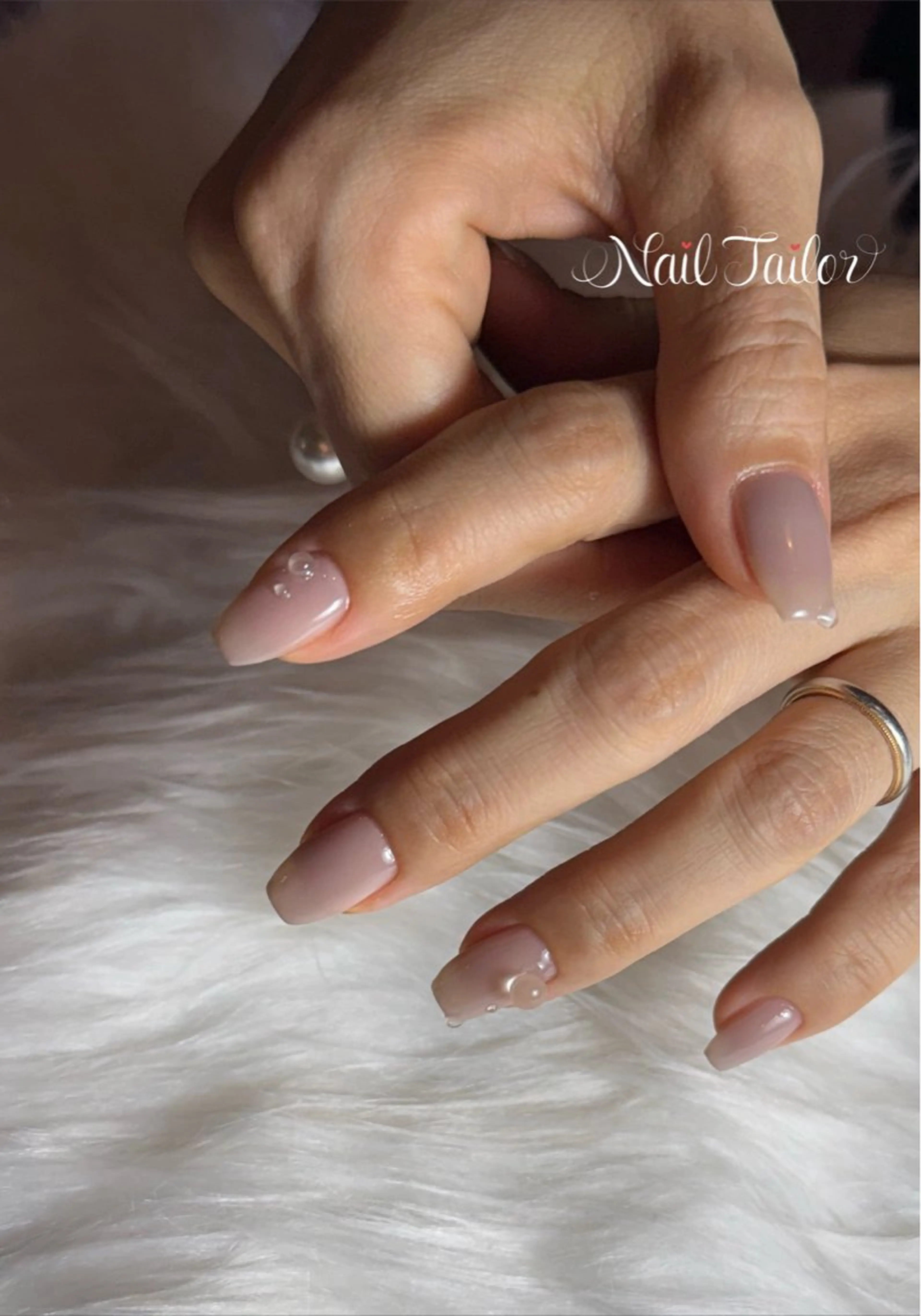 ネイル クリアネイル オフィスネイル 夏ネイル ハンドネイル NailTailor ネイルテイラーのネイルデザイン