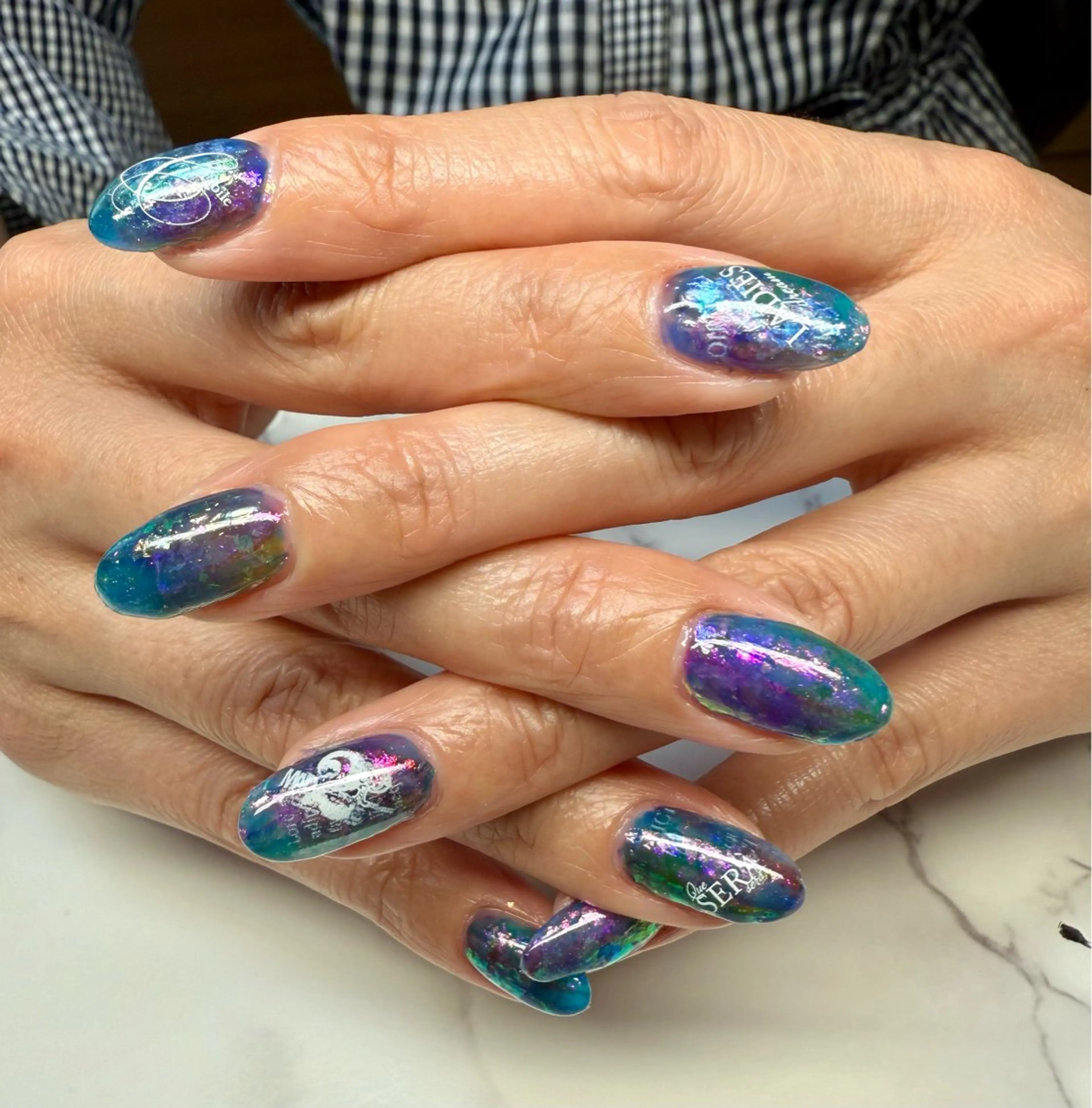 ネイル アートネイル チークネイル フレンチネイル 氷ネイル・うるうるネイル キラキラネイル Mai’s nailのネイルデザイン