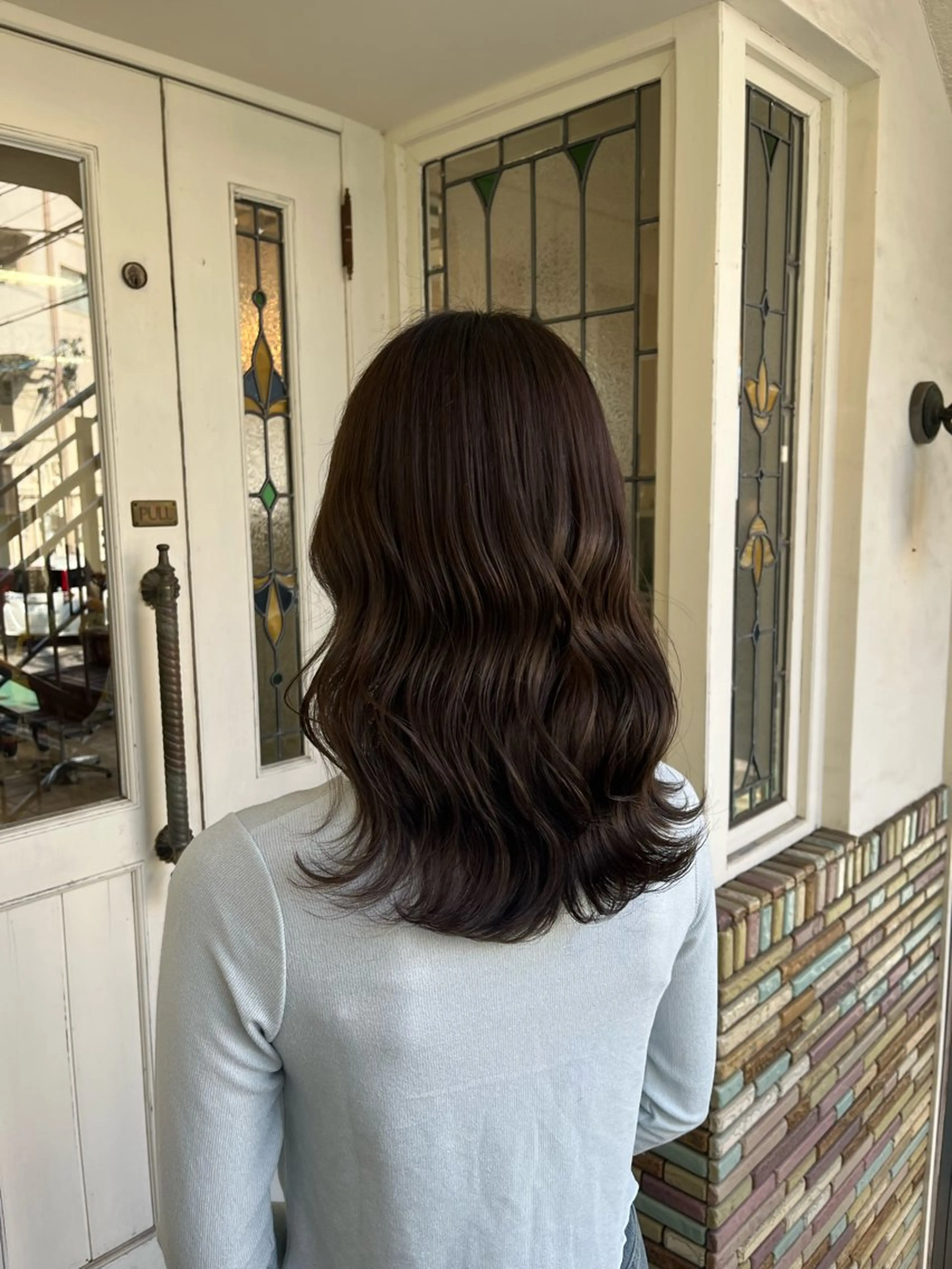 ミディアム カット ヘアカラー 【艶髪カラー】 omiのヘアスタイル