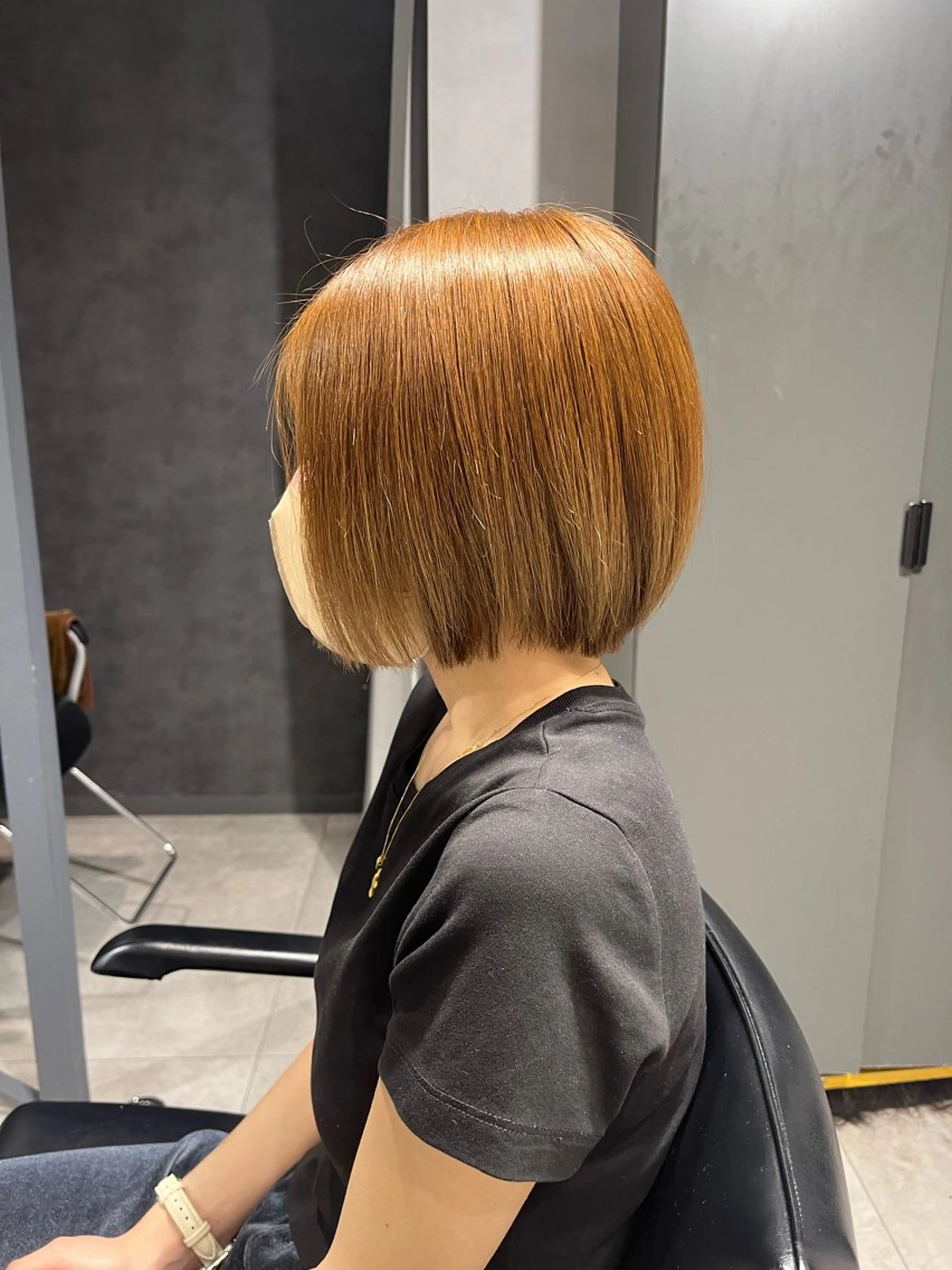 ショート ボブ ブリーチ/縮毛矯正 ❤️‍🔥シンノスケのヘアスタイル