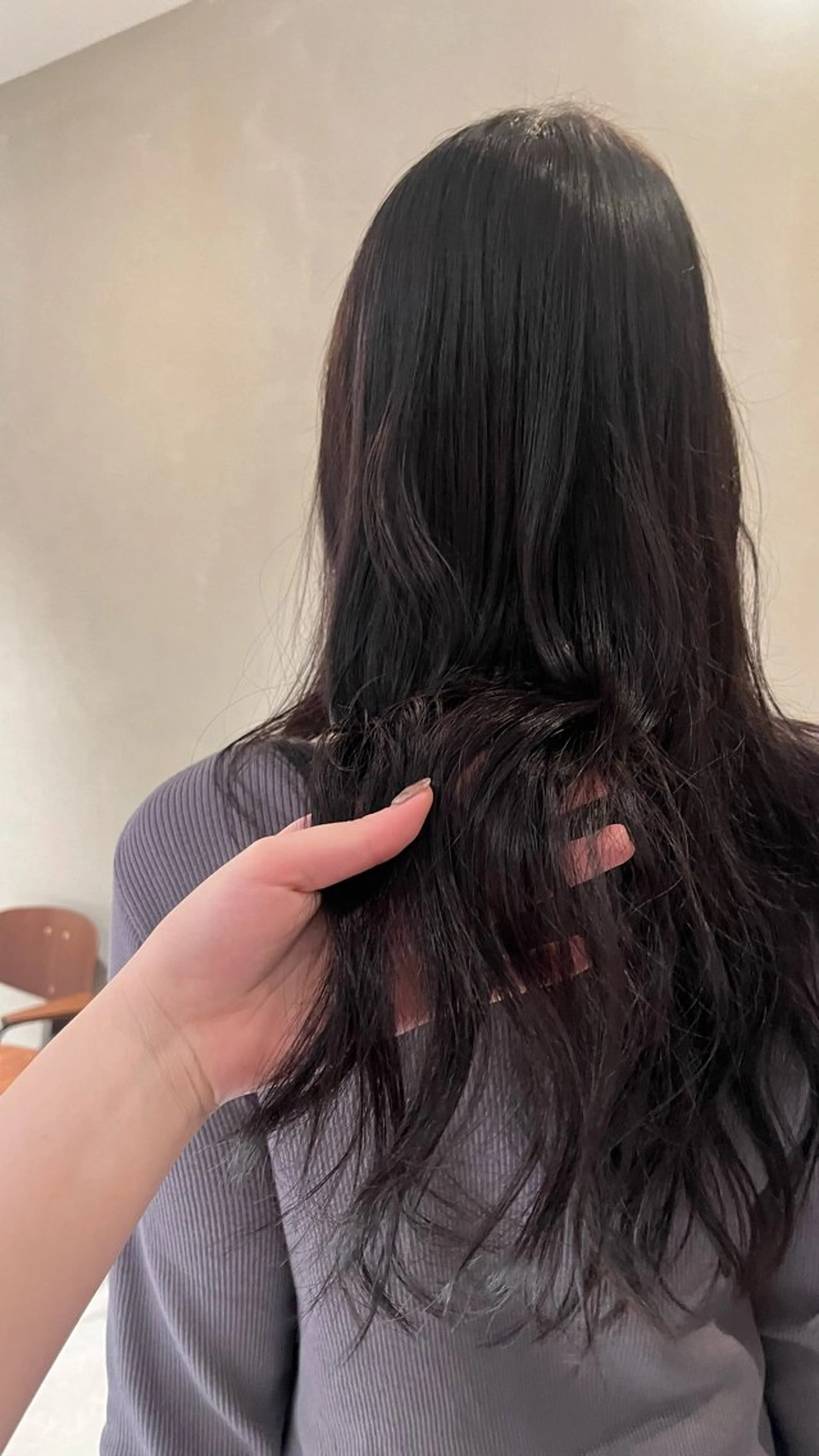 カラー アッシュ ラベンダーカラー ラベンダーアッシュ 中野 沙季子のヘアスタイル