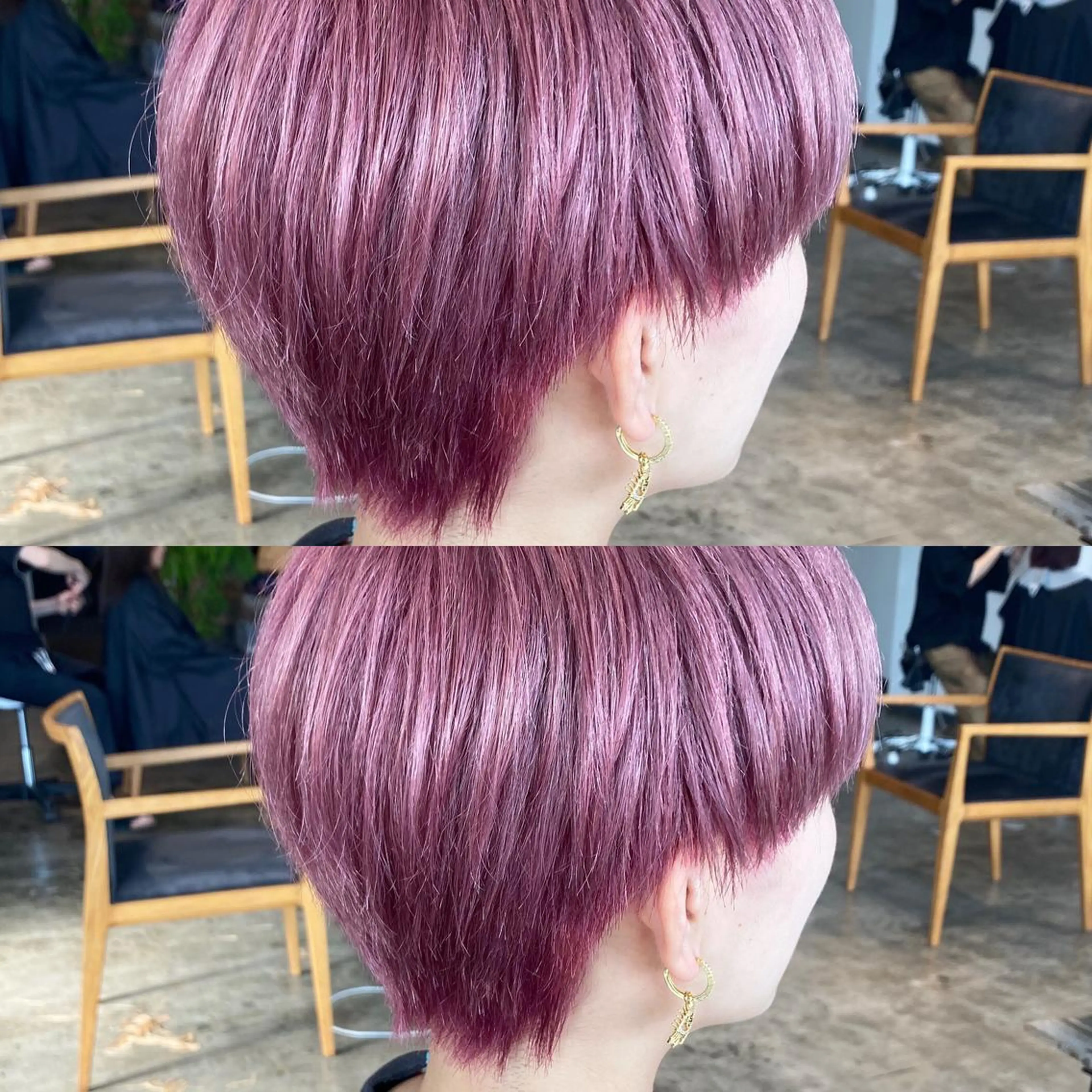 ショート カラー メンズ ピンクカラー 【メンズ職人】 ✂️佐藤友のヘアスタイル