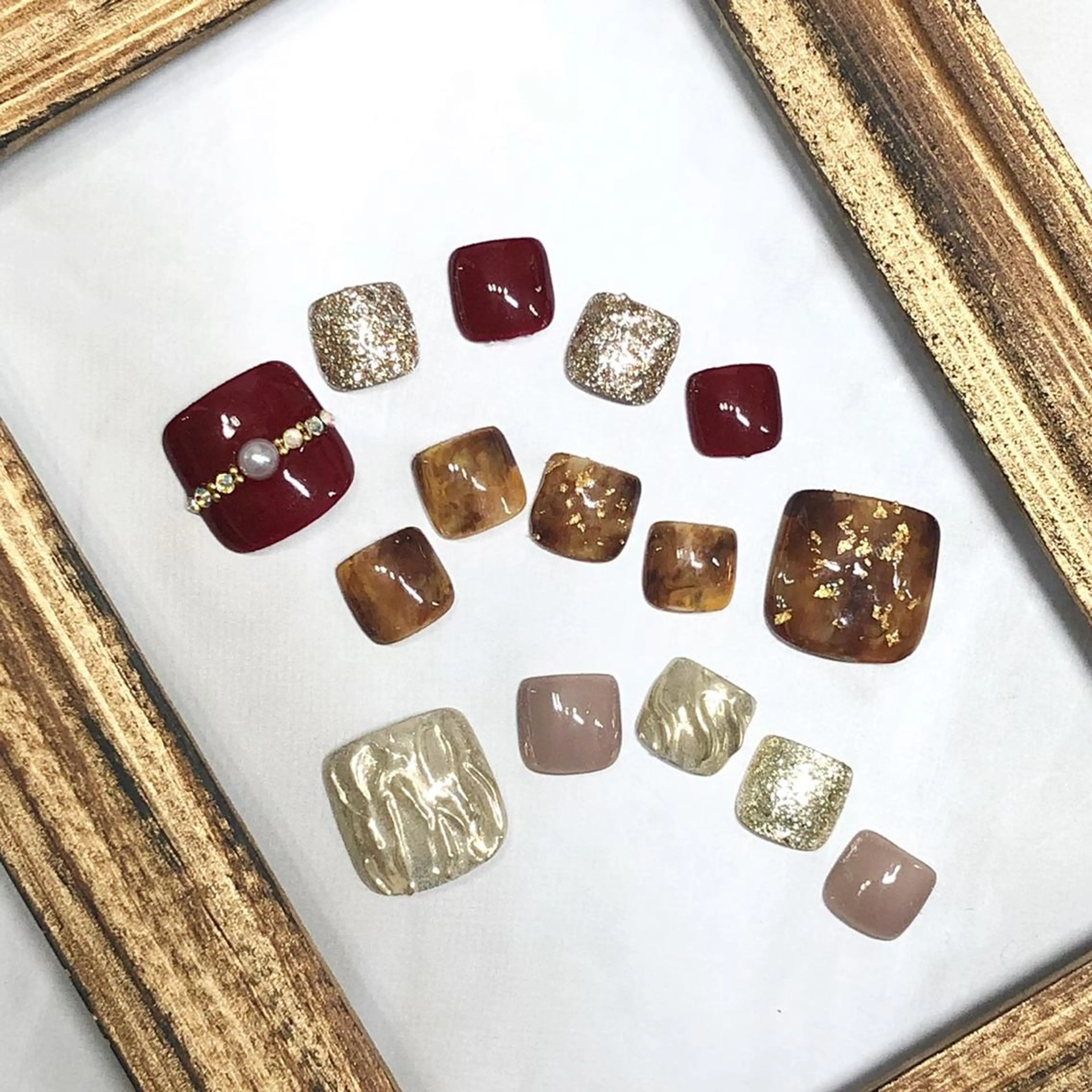 ネイル フットネイル 山田 真里のネイルデザイン