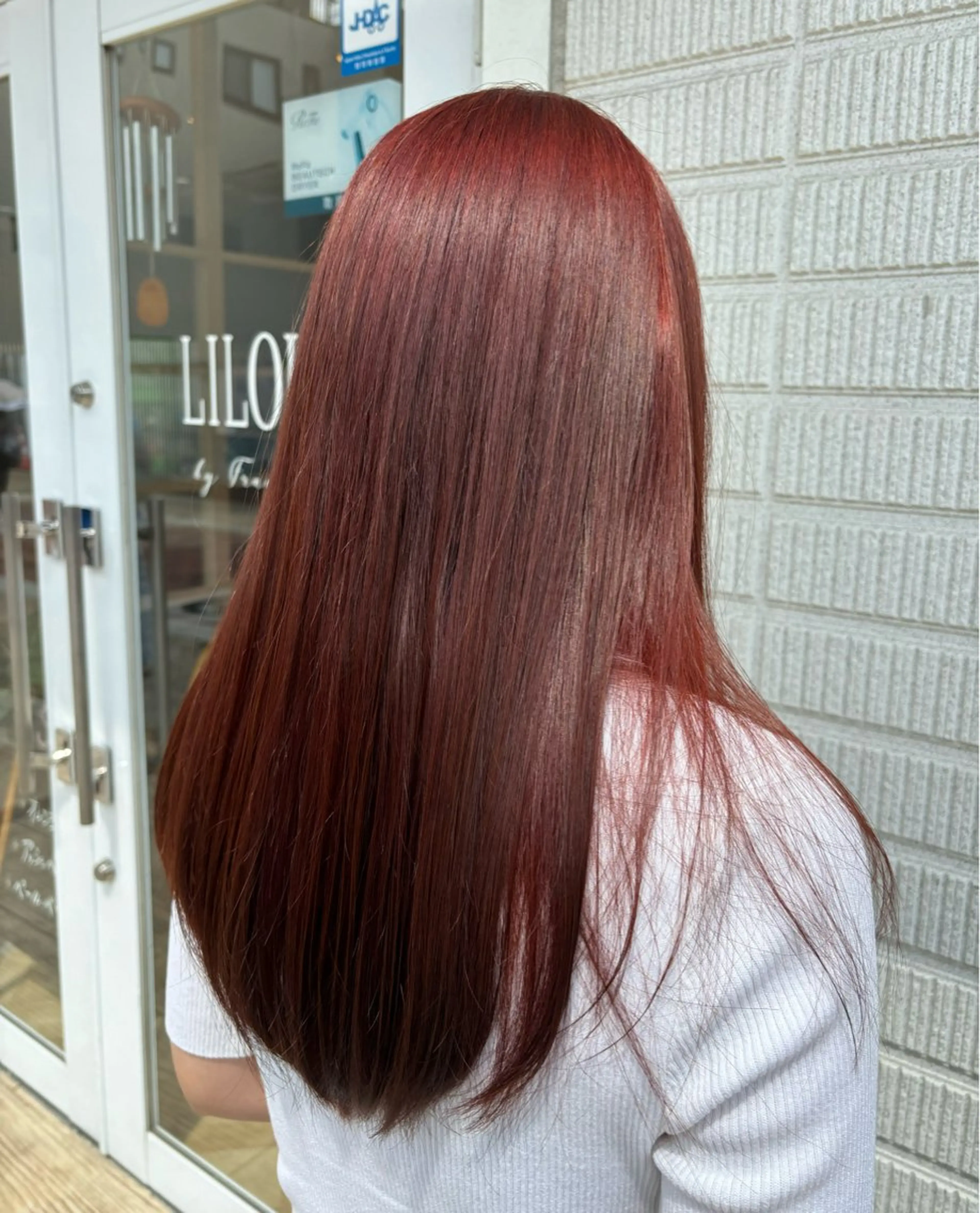 ロング カラー ブリーチ ダブルカラー 佐藤 優衣のヘアスタイル