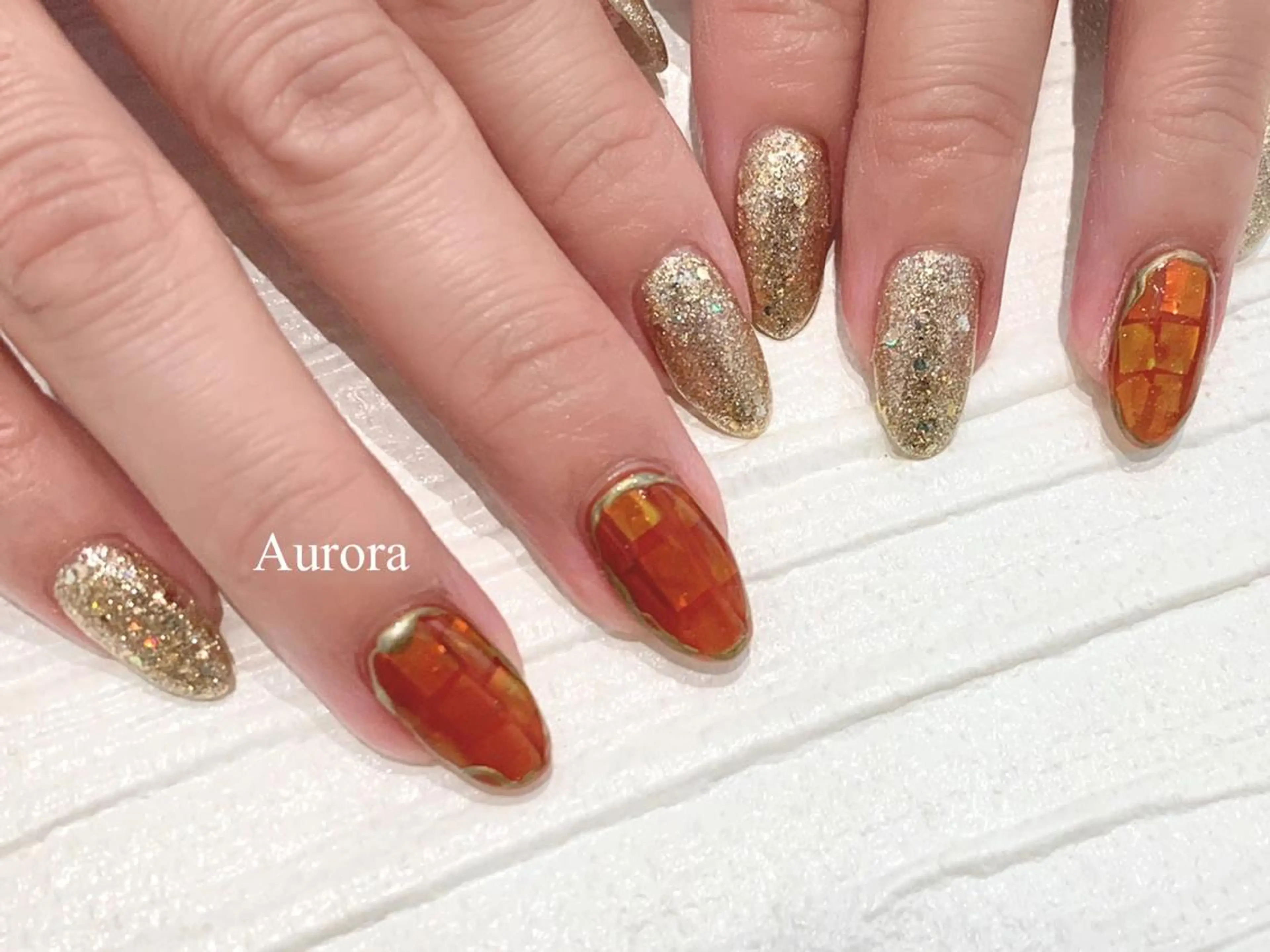 セミロング m kaori𓃟のネイルデザイン