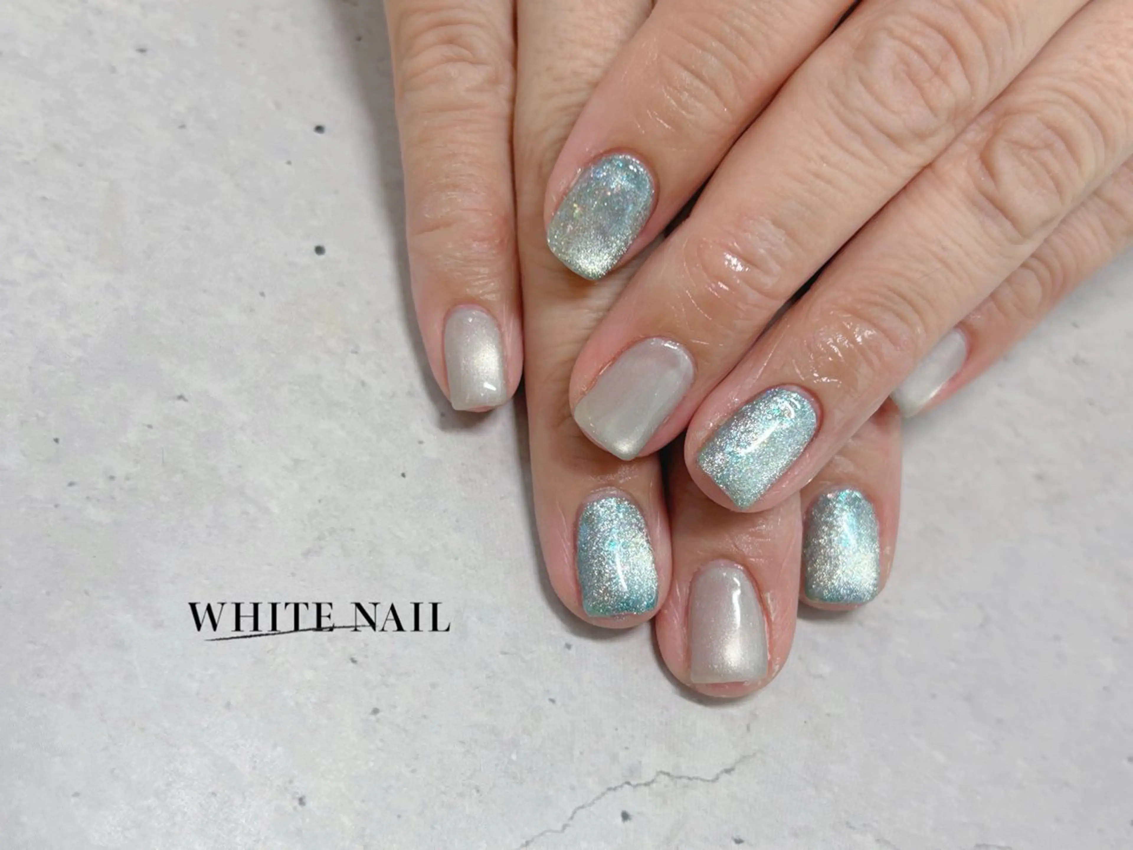 ネイル ハンドネイル WHITE NAIL ホワイトネイルのネイルデザイン