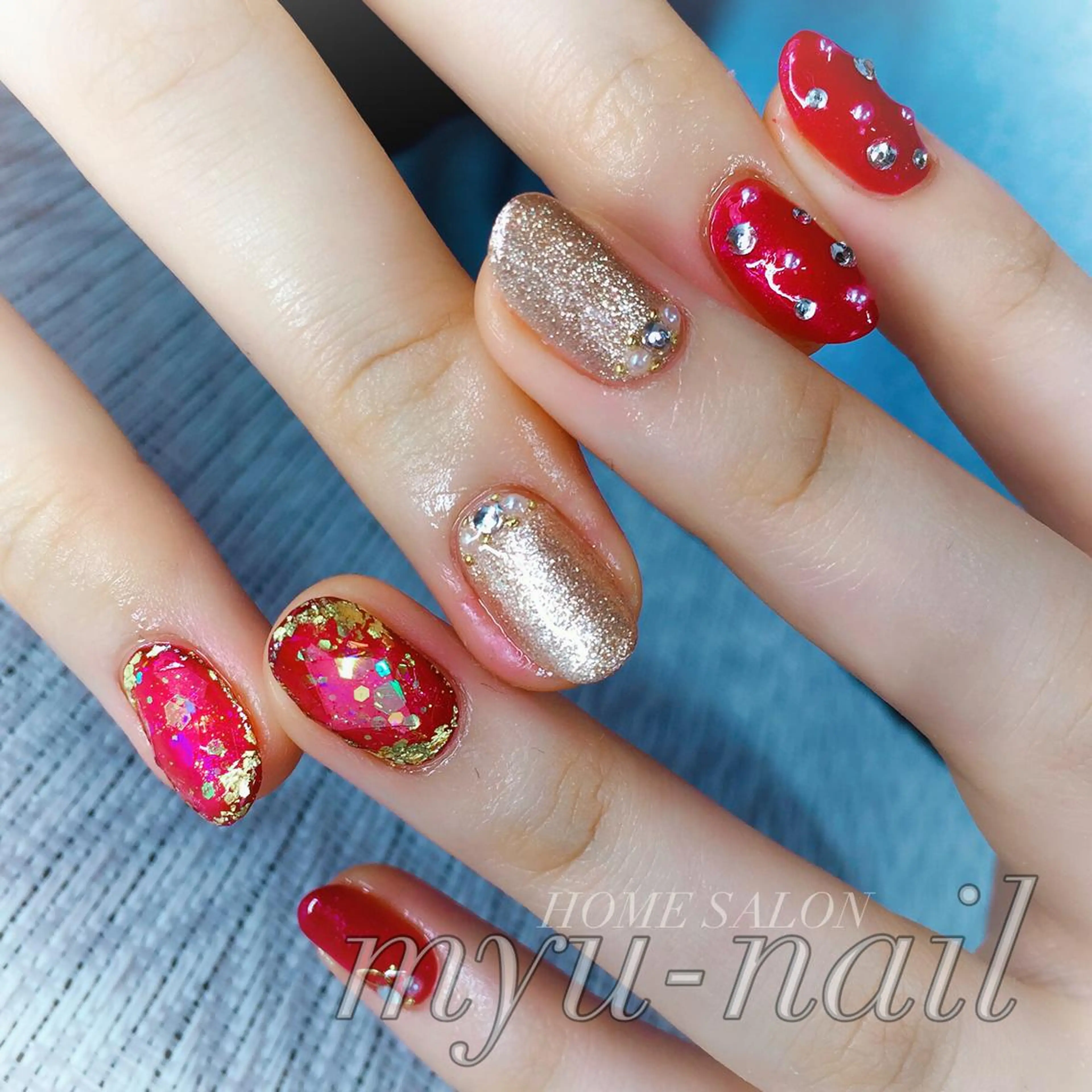 ネイル ハンドネイル ホームサロン myu-nailのネイルデザイン