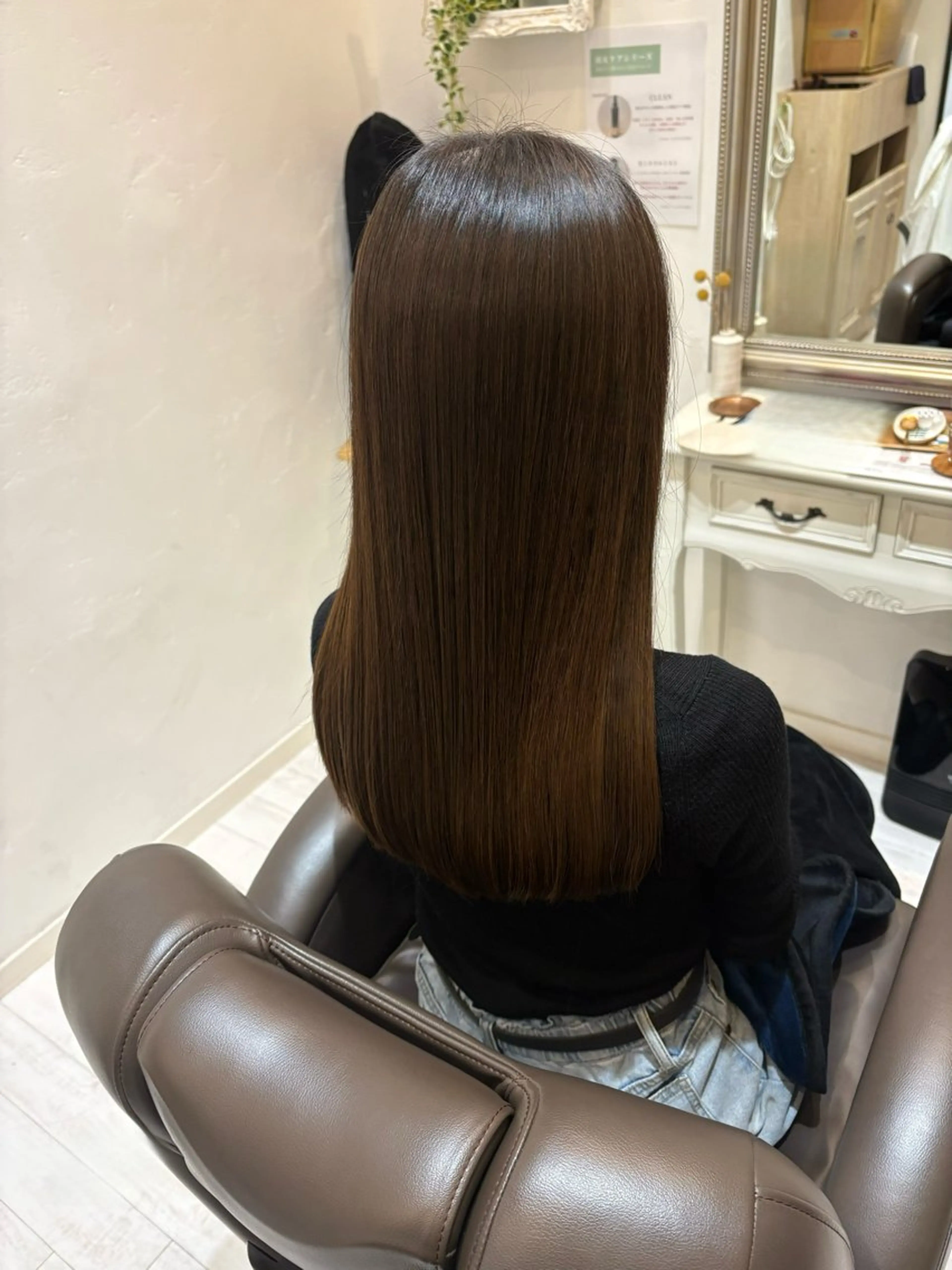 ロング 髪質改善 縮毛矯正 トリートメント 艶髪/髪質改善‎🤍 原田真心🫧のヘアスタイル