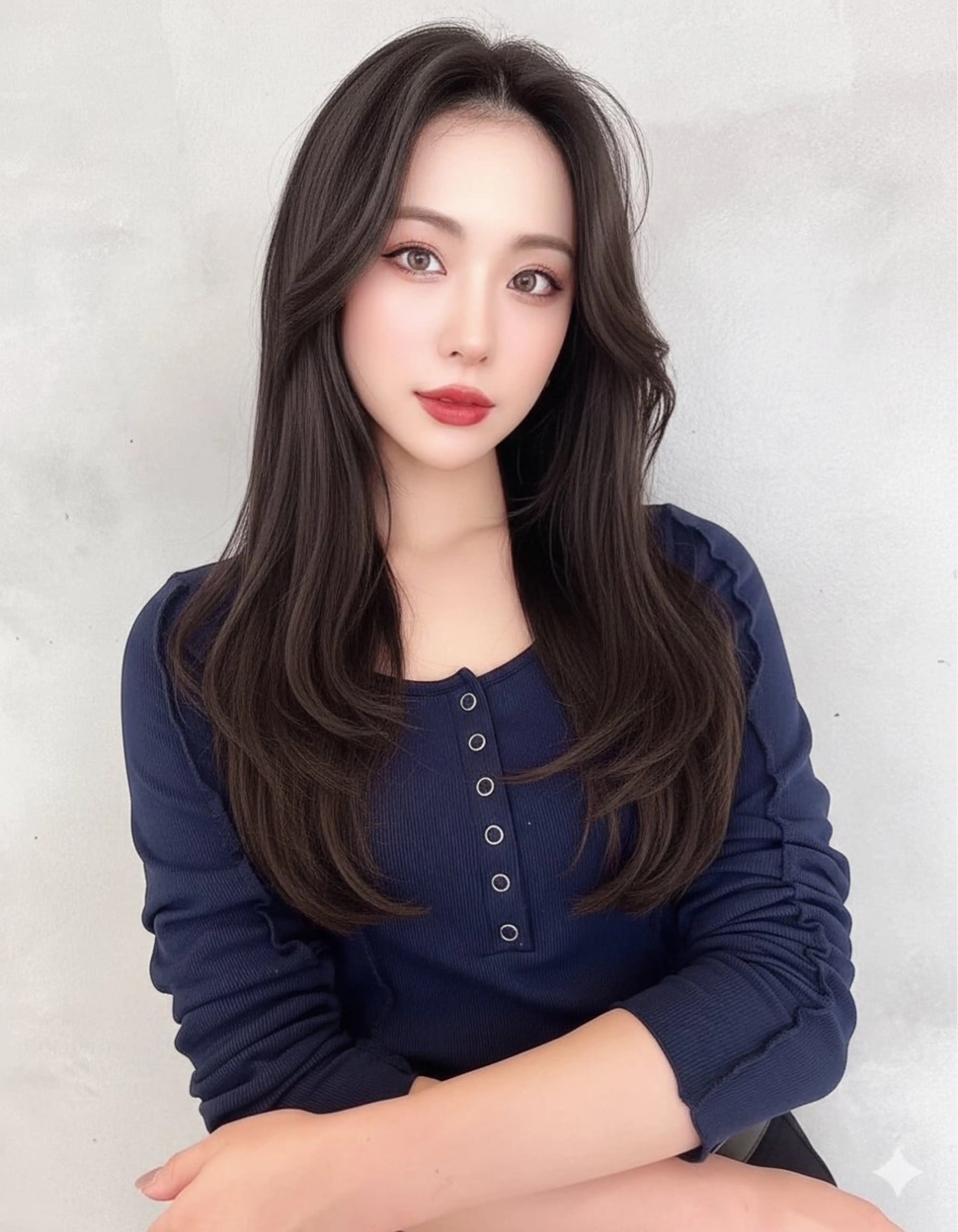 ロング カラー レイヤー/髪質改善 /透け感カラー/艶髪のヘアスタイル