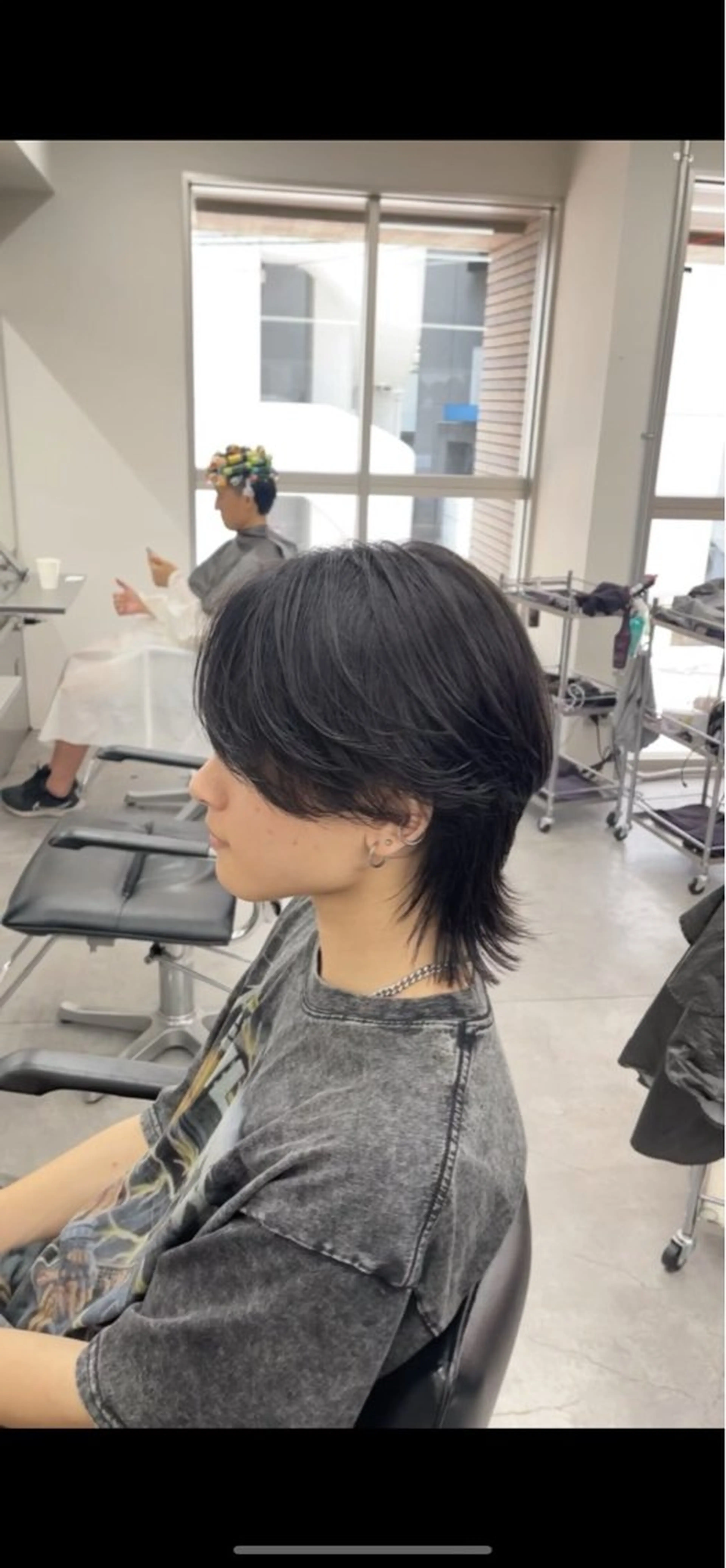 メンズ カット フェザーの鬼 🇰🇷yutoのヘアスタイル