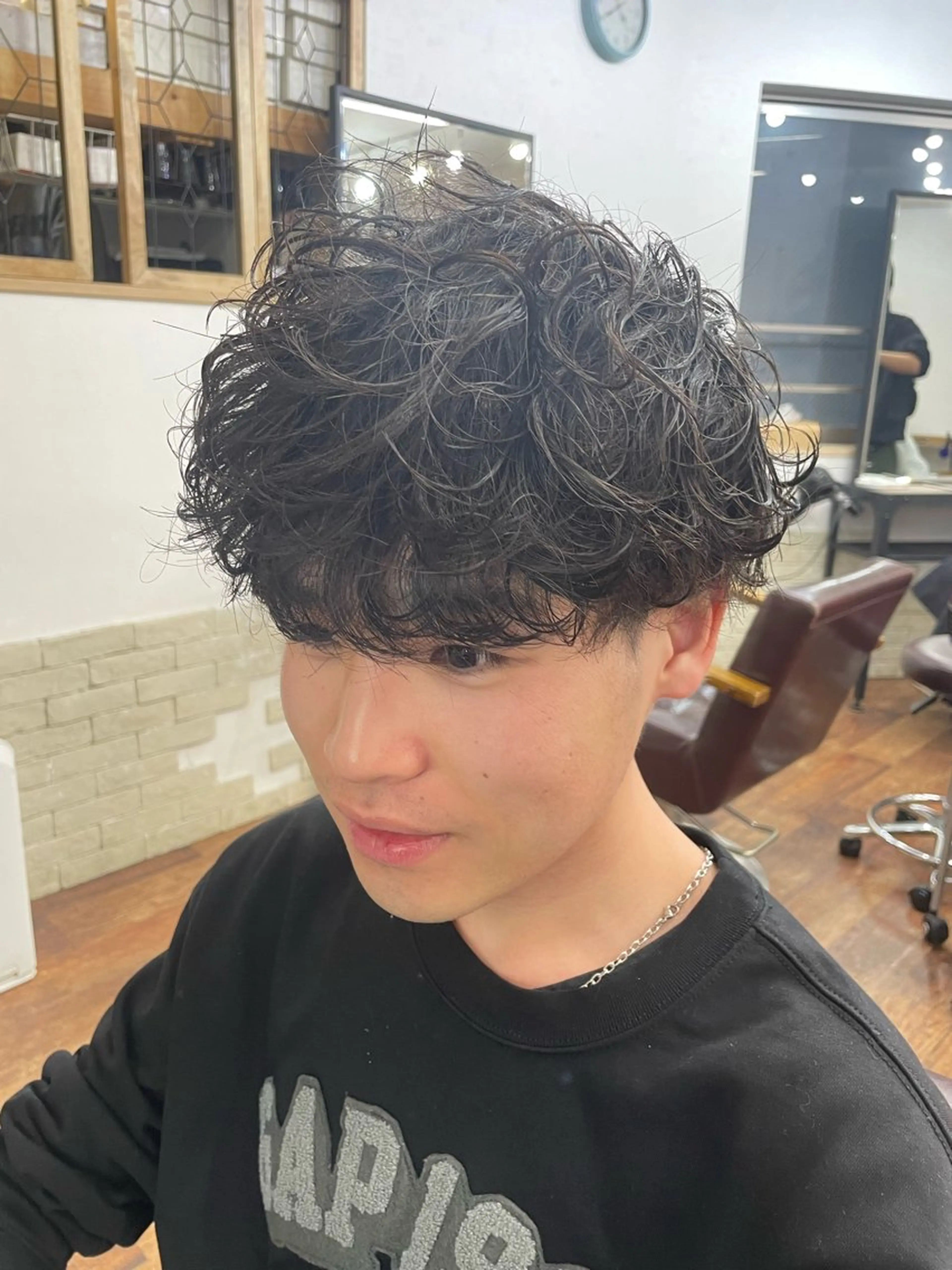 パーマ メンズ マッシュ メンズパーマ 波巻きパーマ スパイラルパーマ RITSUKI横浜 メンズ特化😎のヘアスタイル
