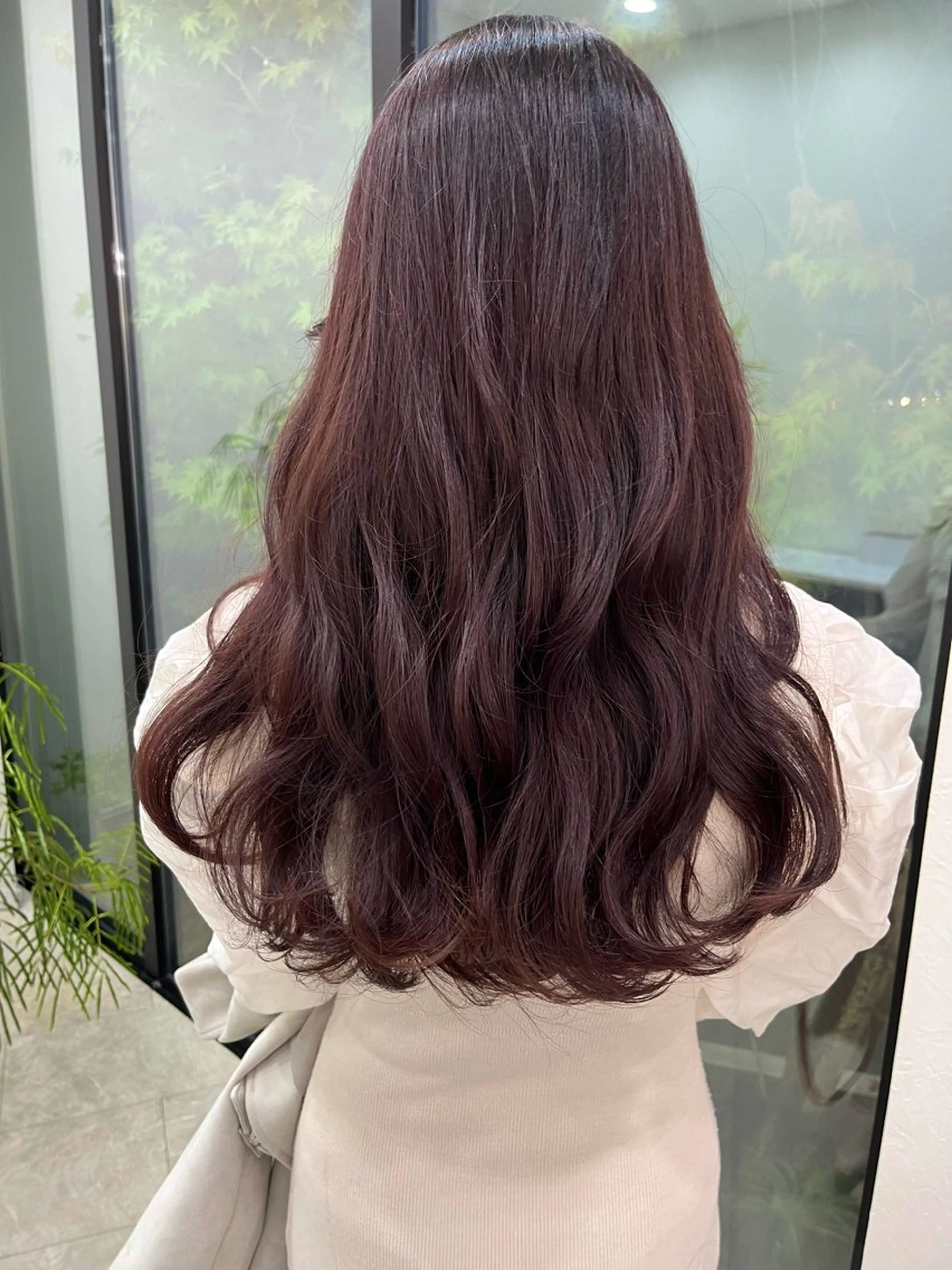セミロング カラー ブリーチ ラベンダーカラー ブリーチなしカラー kitagawa mayuのヘアスタイル