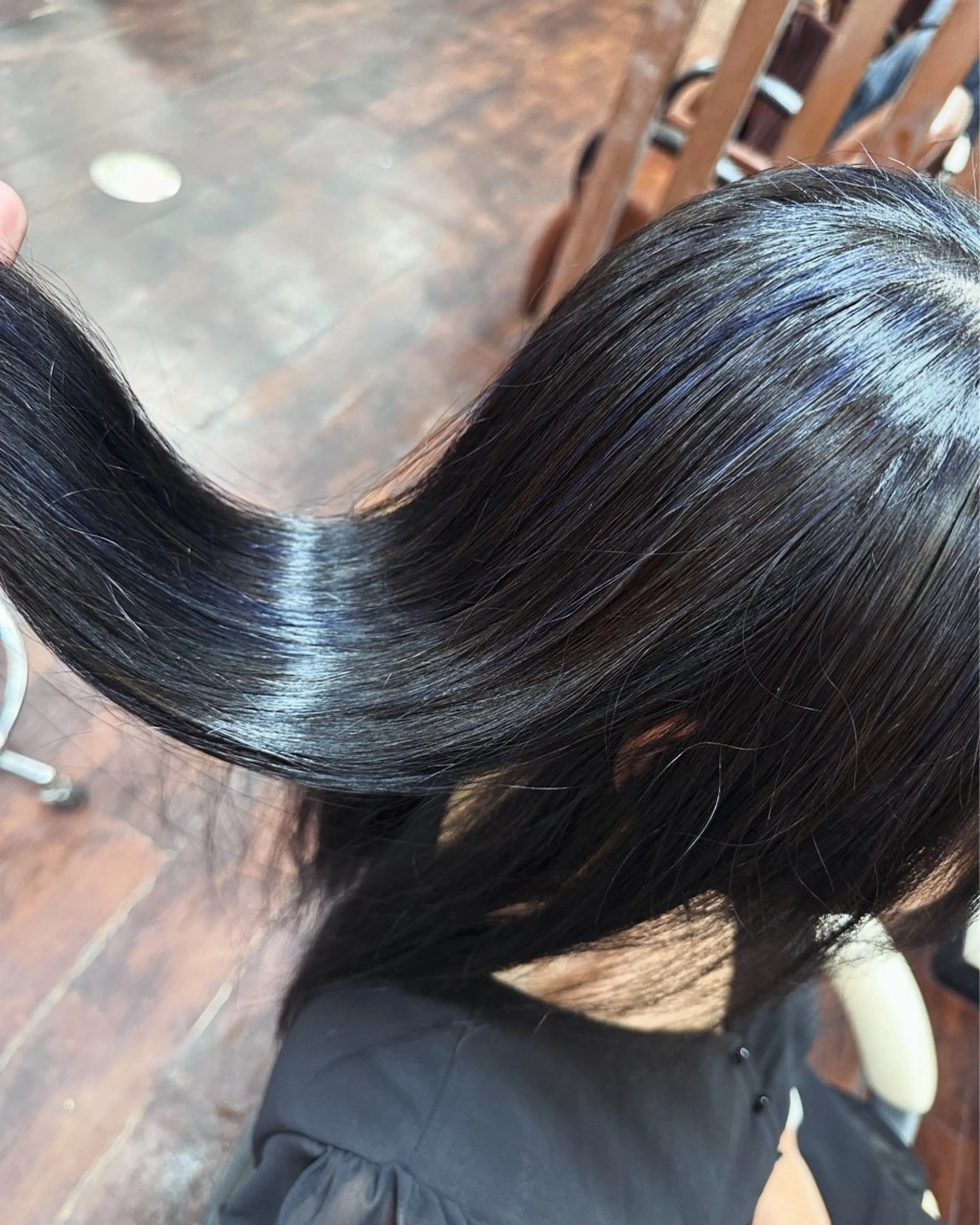 ロング カラー ブルーカラー ハイライトカラー ハイライト 髪質改善・艶カラー HIROTOのヘアスタイル