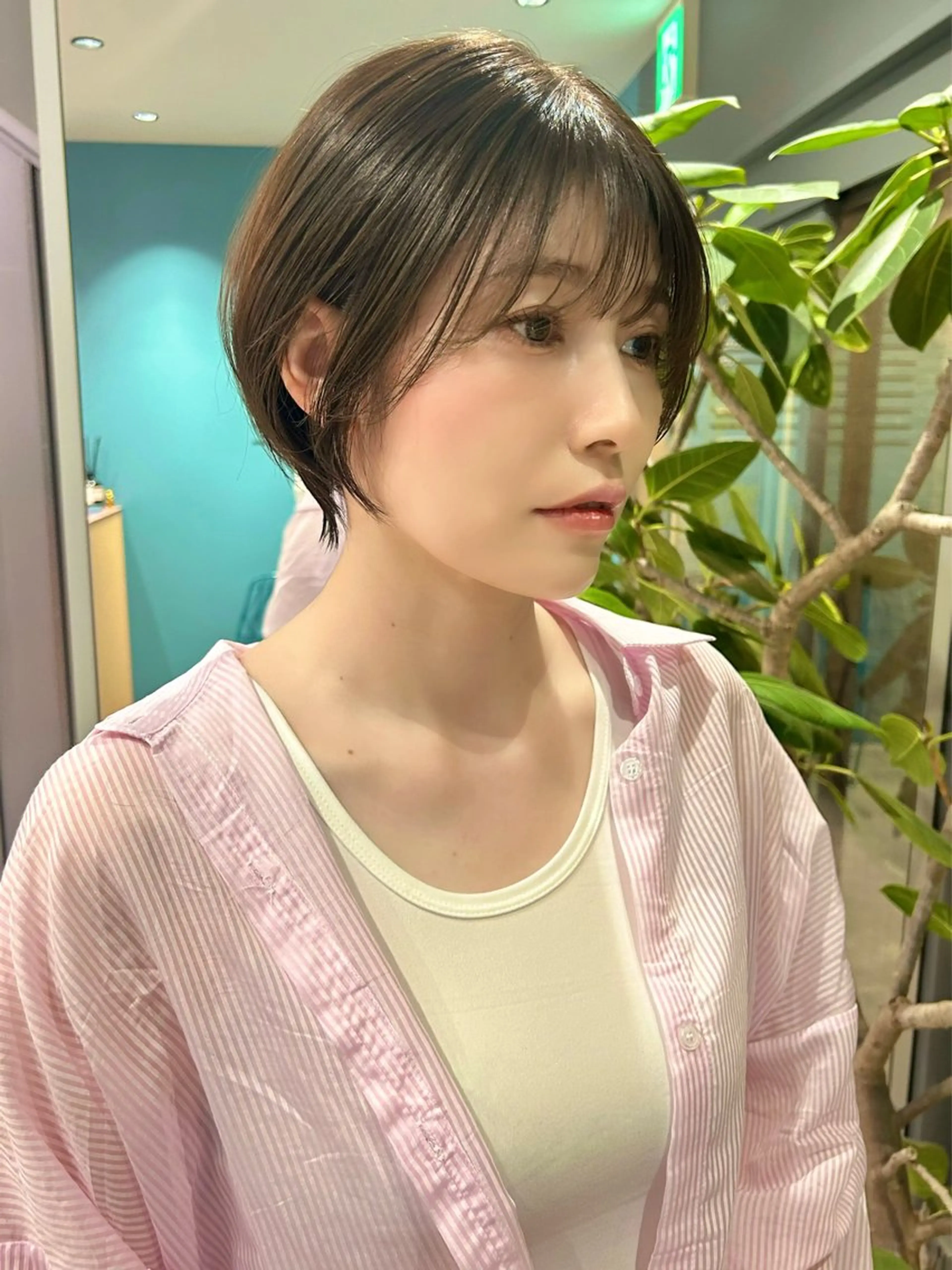 ショート カット ヘアカラー トリートメント urara/ショート /透明感カラーのヘアスタイル