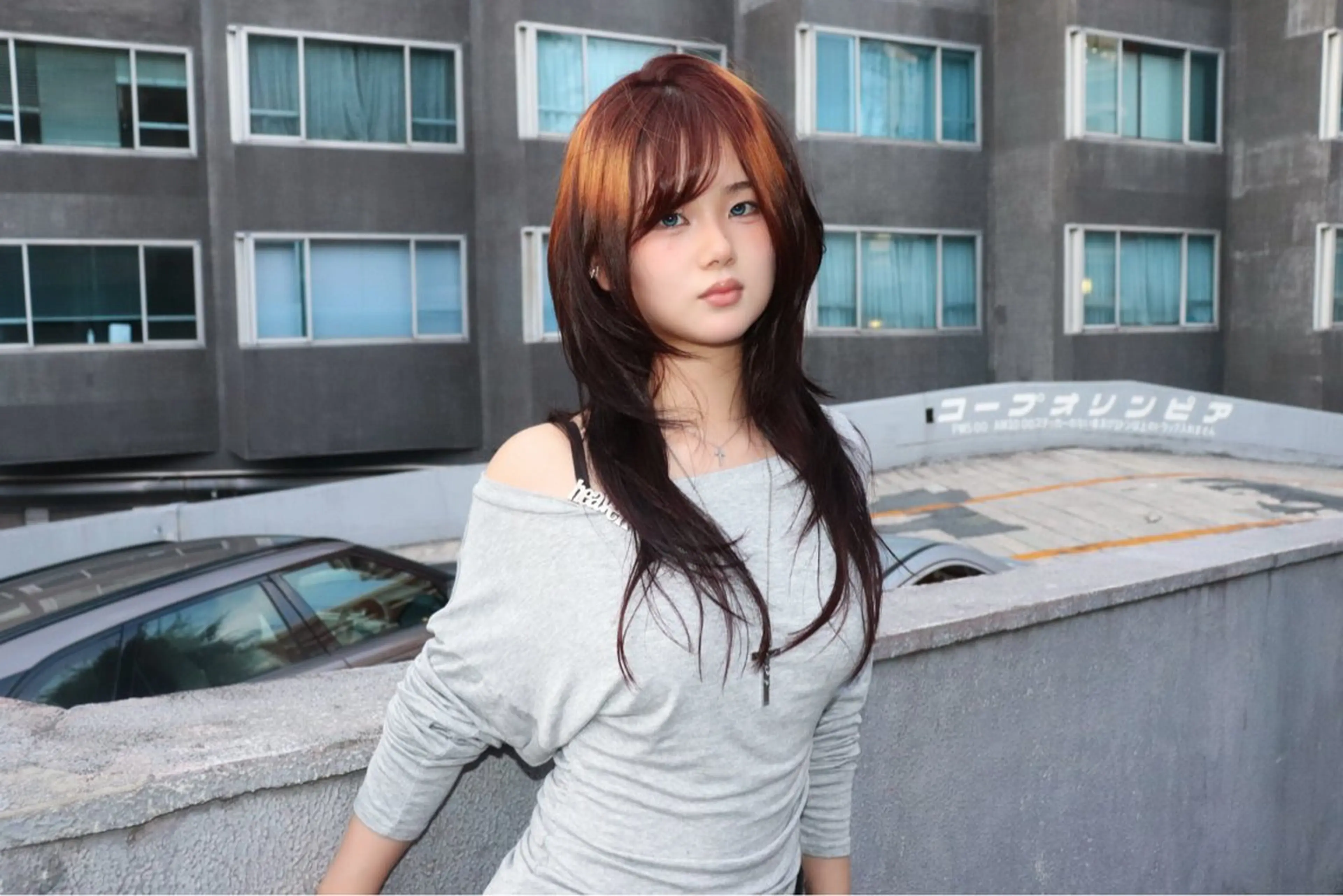 セミロング カラー ヘアカラー @kyoniyy KYONIのヘアスタイル